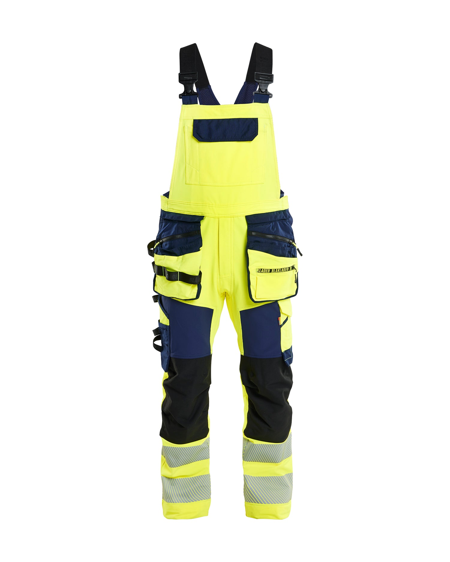 Blåkläder 2626 High Vis Overall 4-vejs stretch, High Vis Gul/Marineblå
