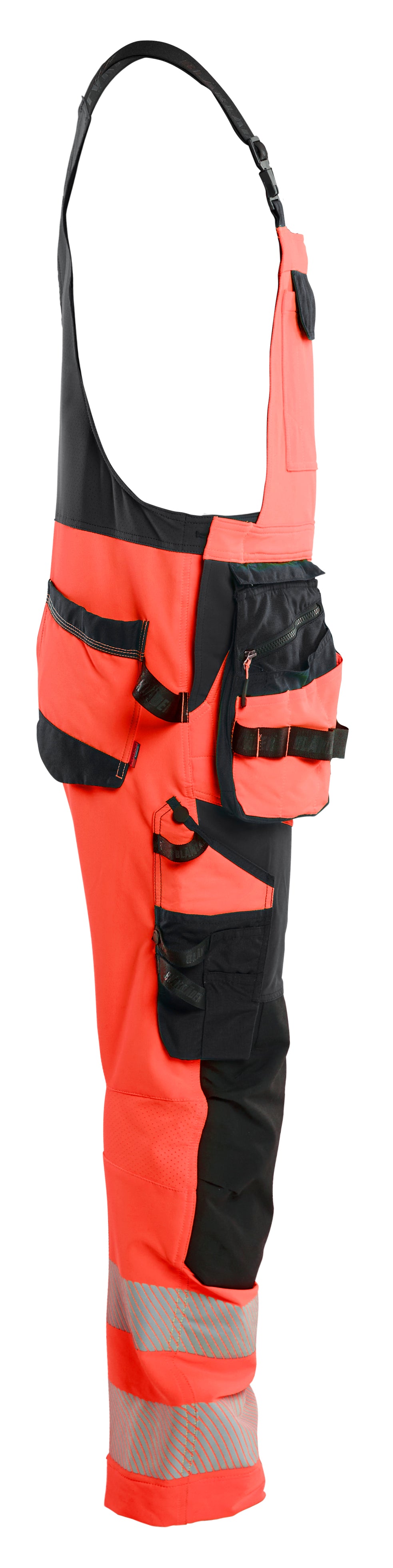 Blåkläder 2626 High Vis Overall 4-vejs stretch nærbillede til broderi