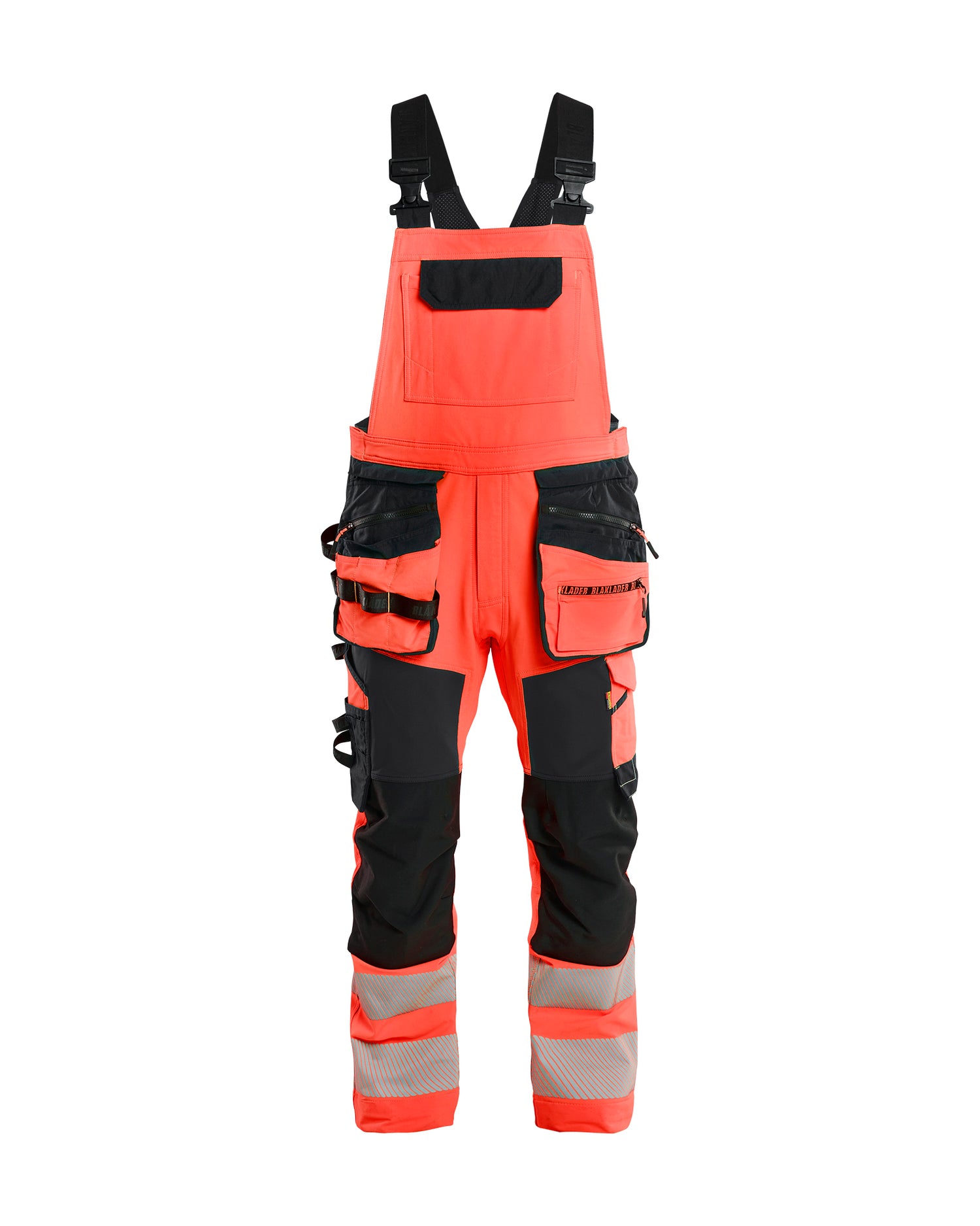 Blåkläder 2626 High Vis Overall 4-vejs stretch, High Vis Rød/Sort