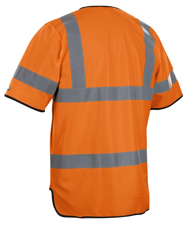 Blåkläder 3023 High Vis Vest nærbillede med logo