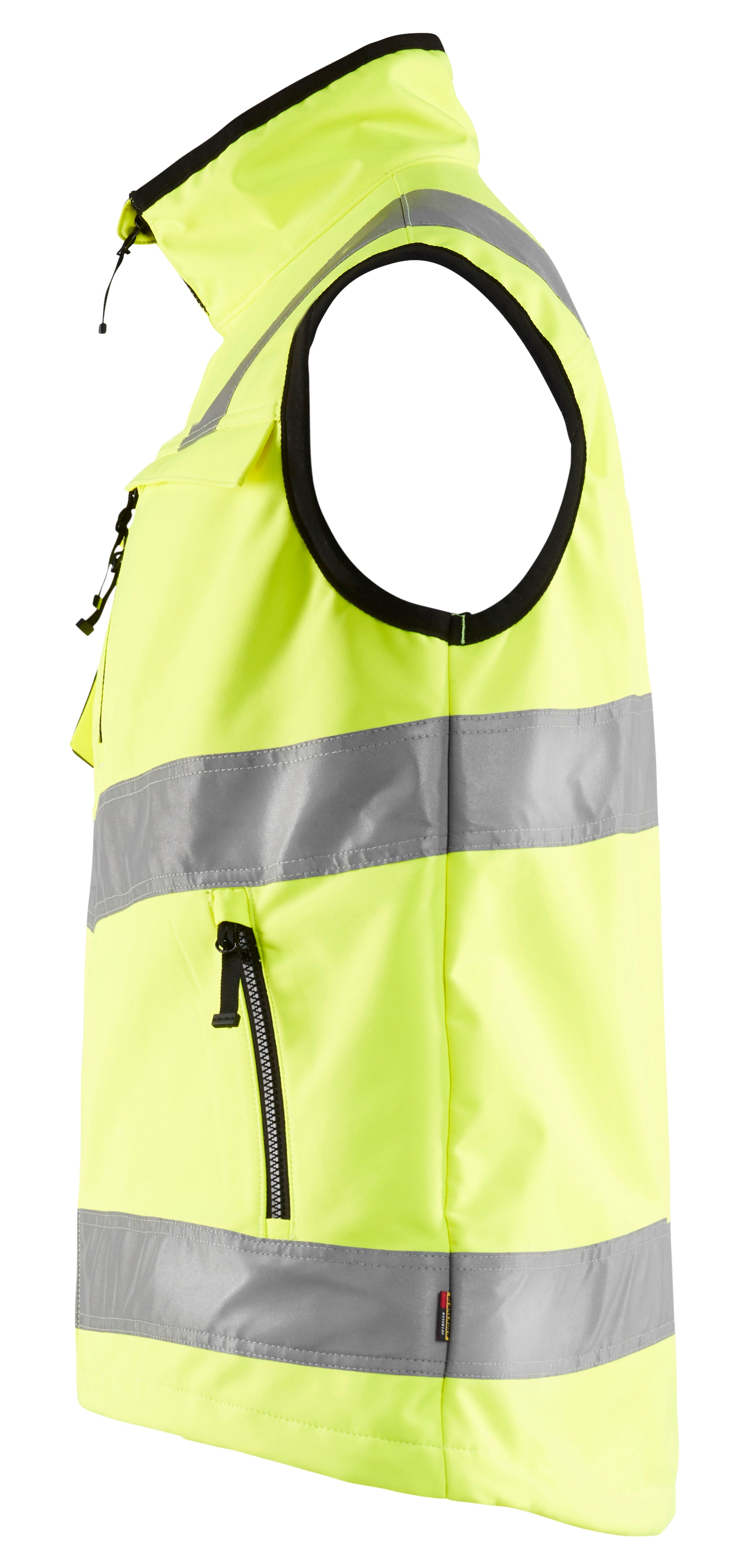 Blåkläder 3049 High Vis Softshell Vest produktfoto med tryk