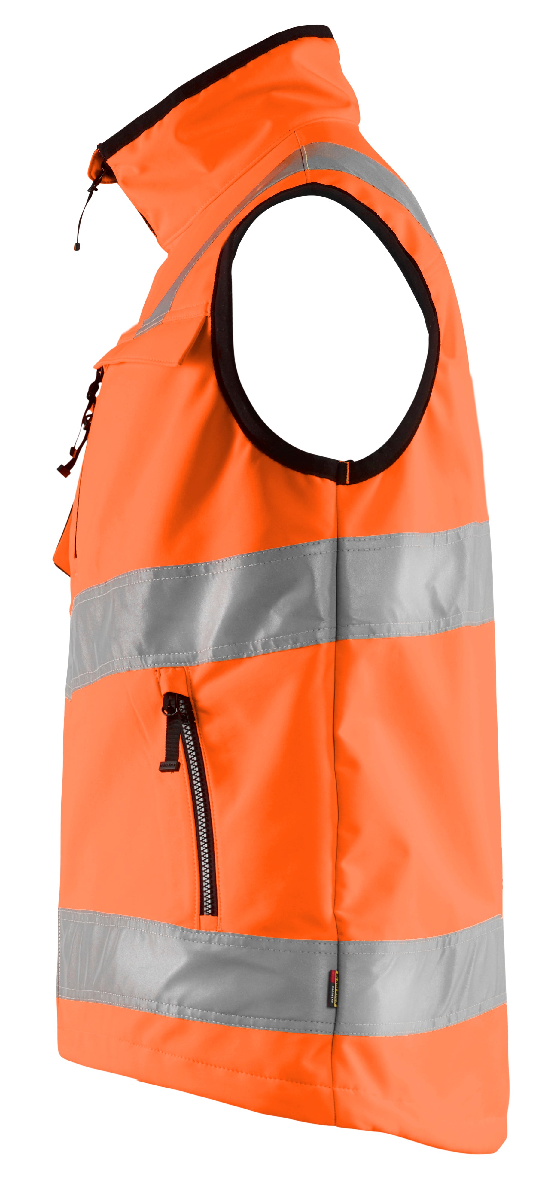 Blåkläder 3049 High Vis Softshell Vest produktbillede med tryk