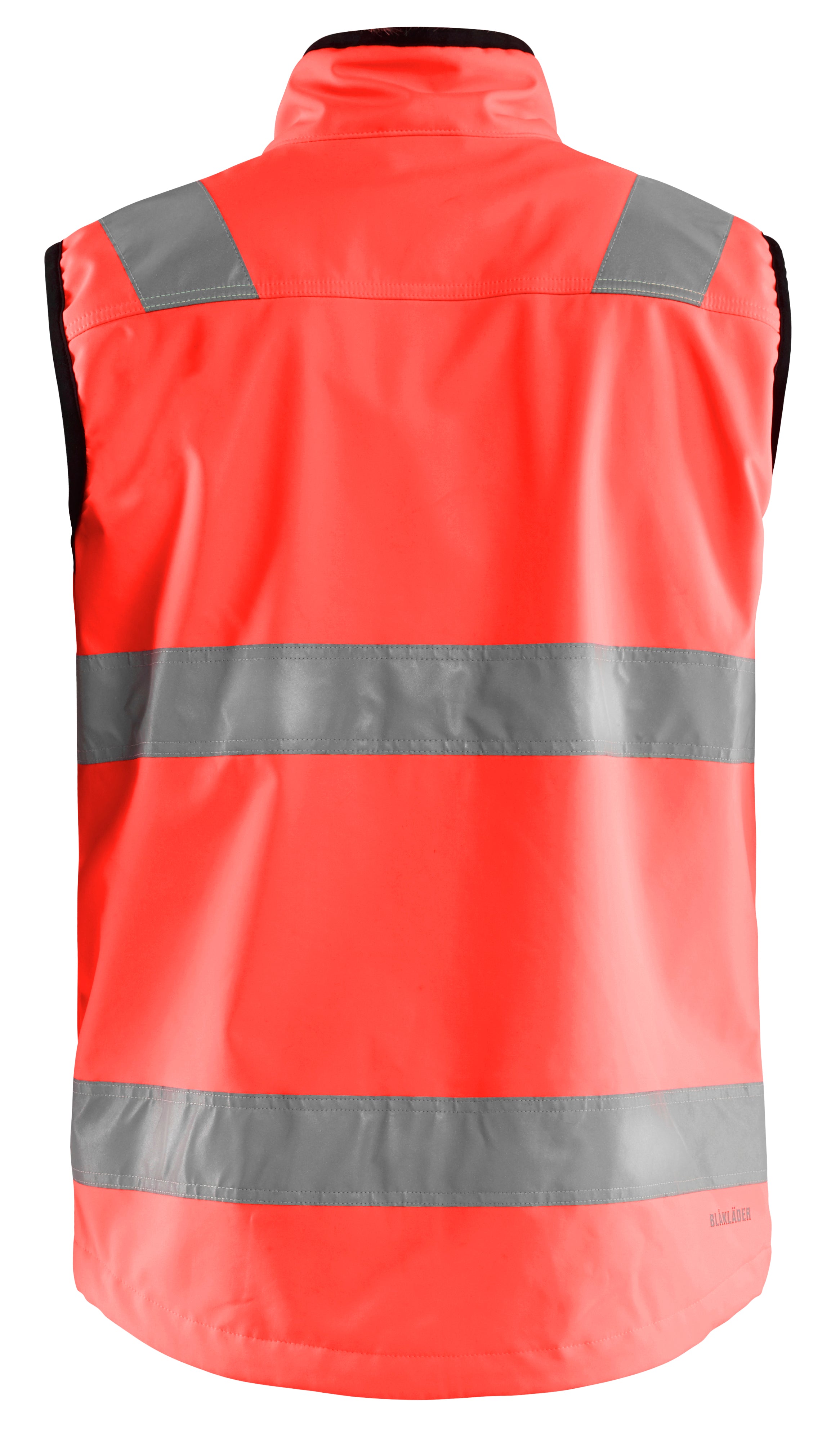 Blåkläder 3049 High Vis Softshell Vest materiale med logo