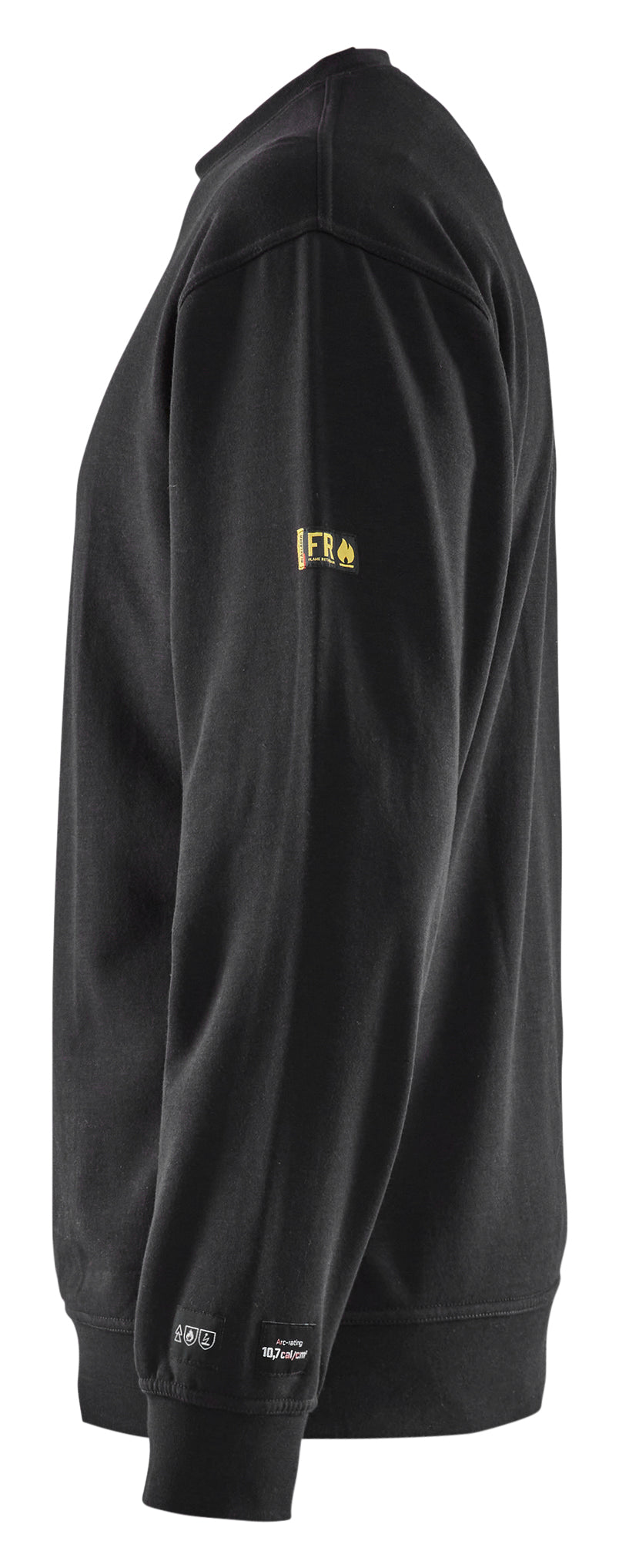 Blåkläder 3074 Flammehæmmende Sweatshirt Inherent nærbillede med logo