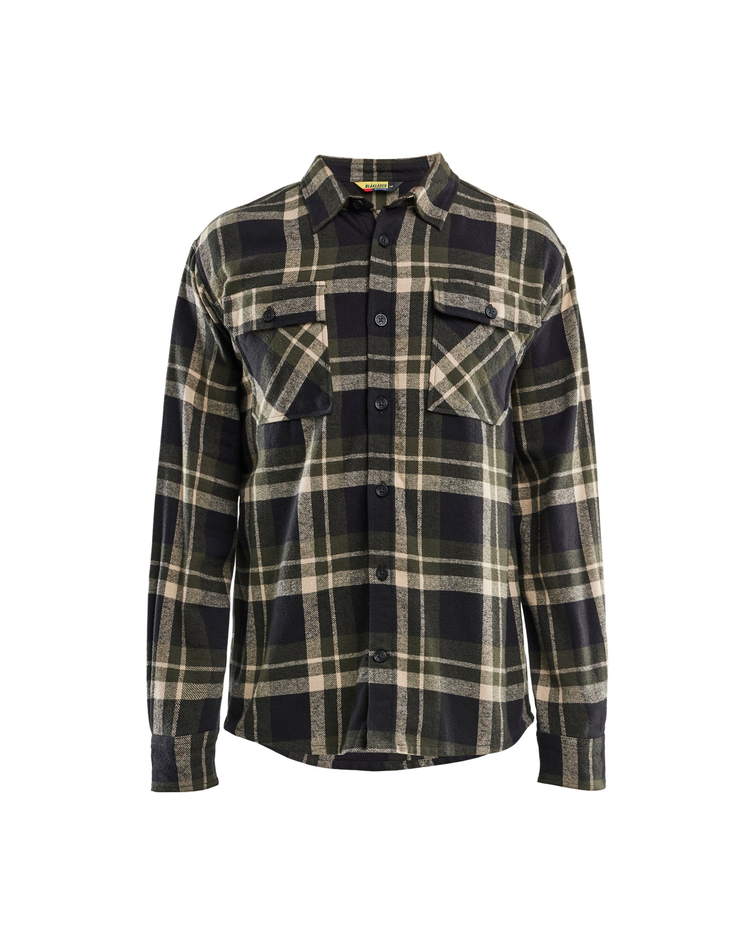 Blåkläder 3288 Flannelskjorte, Skovgrøn/Sort
