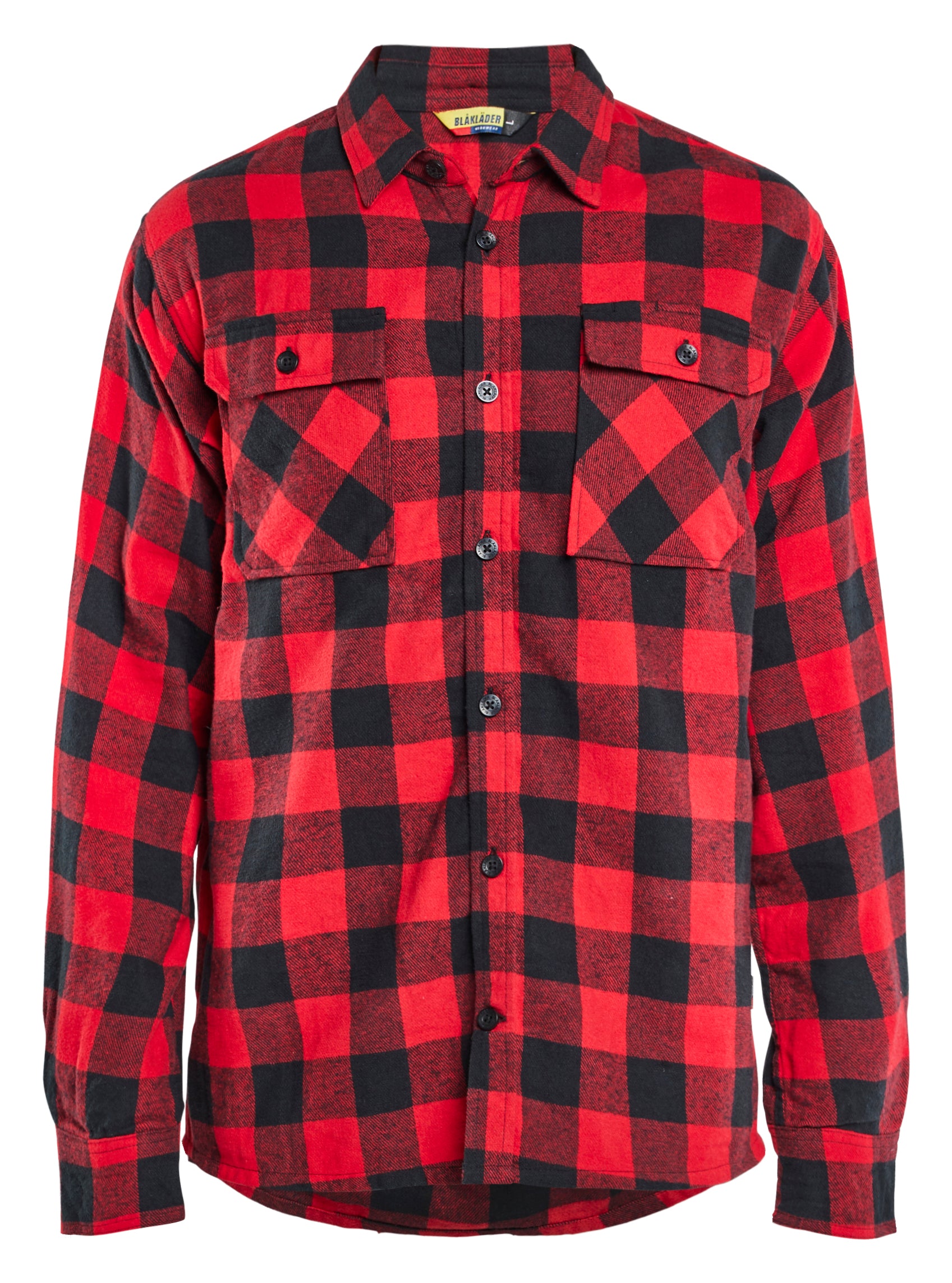 Blåkläder 3288 Flannelskjorte detalje til broderi