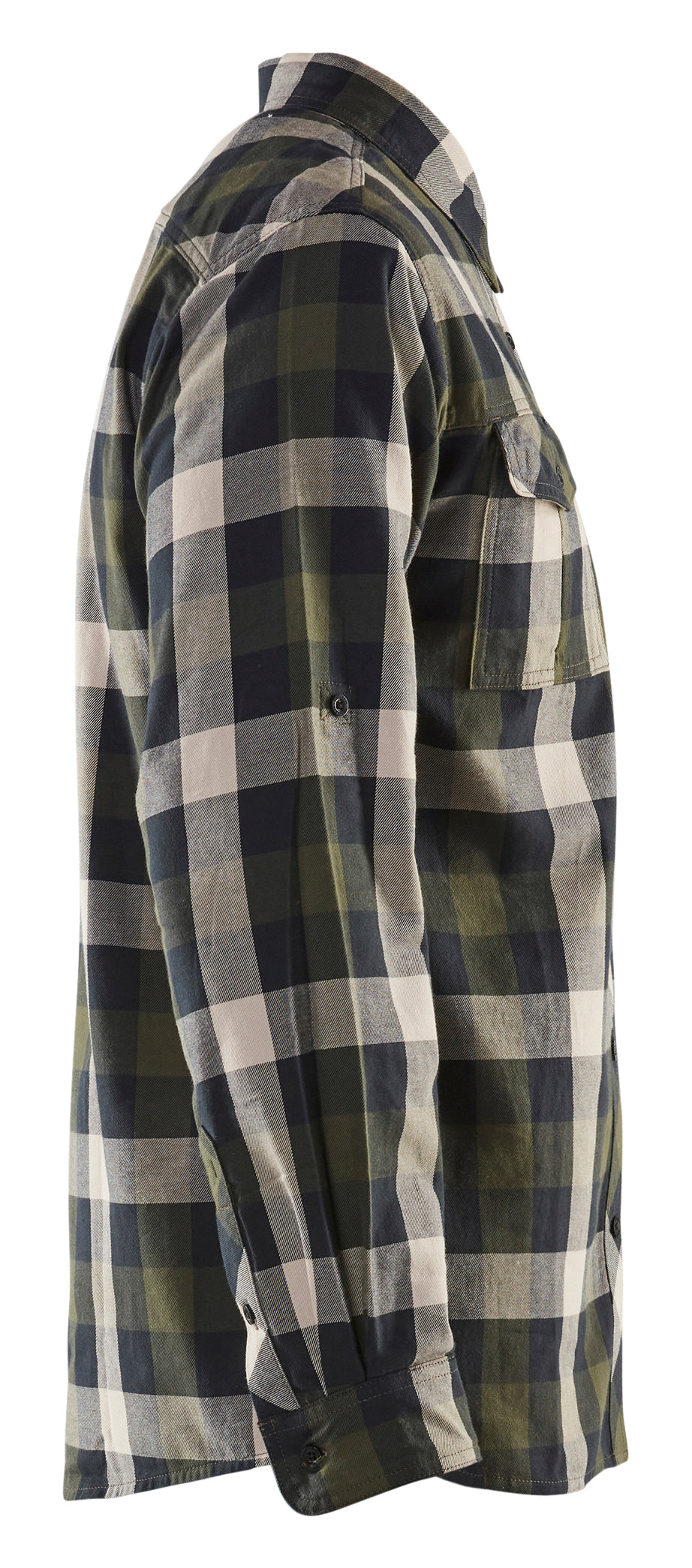 Blåkläder 3299 Flannelskjorte detalje til broderi