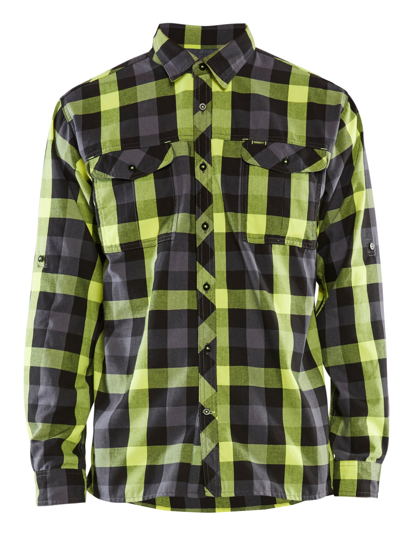 Blåkläder 3299 Flannelskjorte materiale med firmalogo