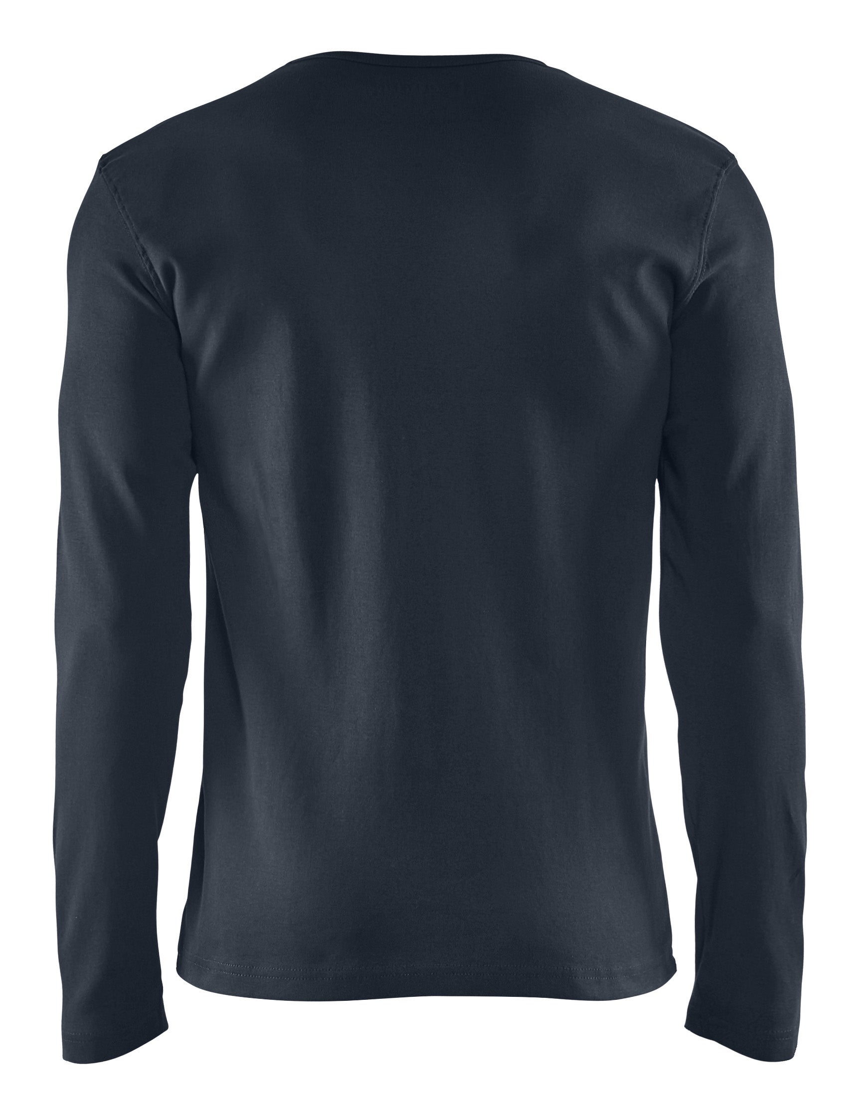 Blåkläder 3314 T-shirt lang ærme nærbillede med logo
