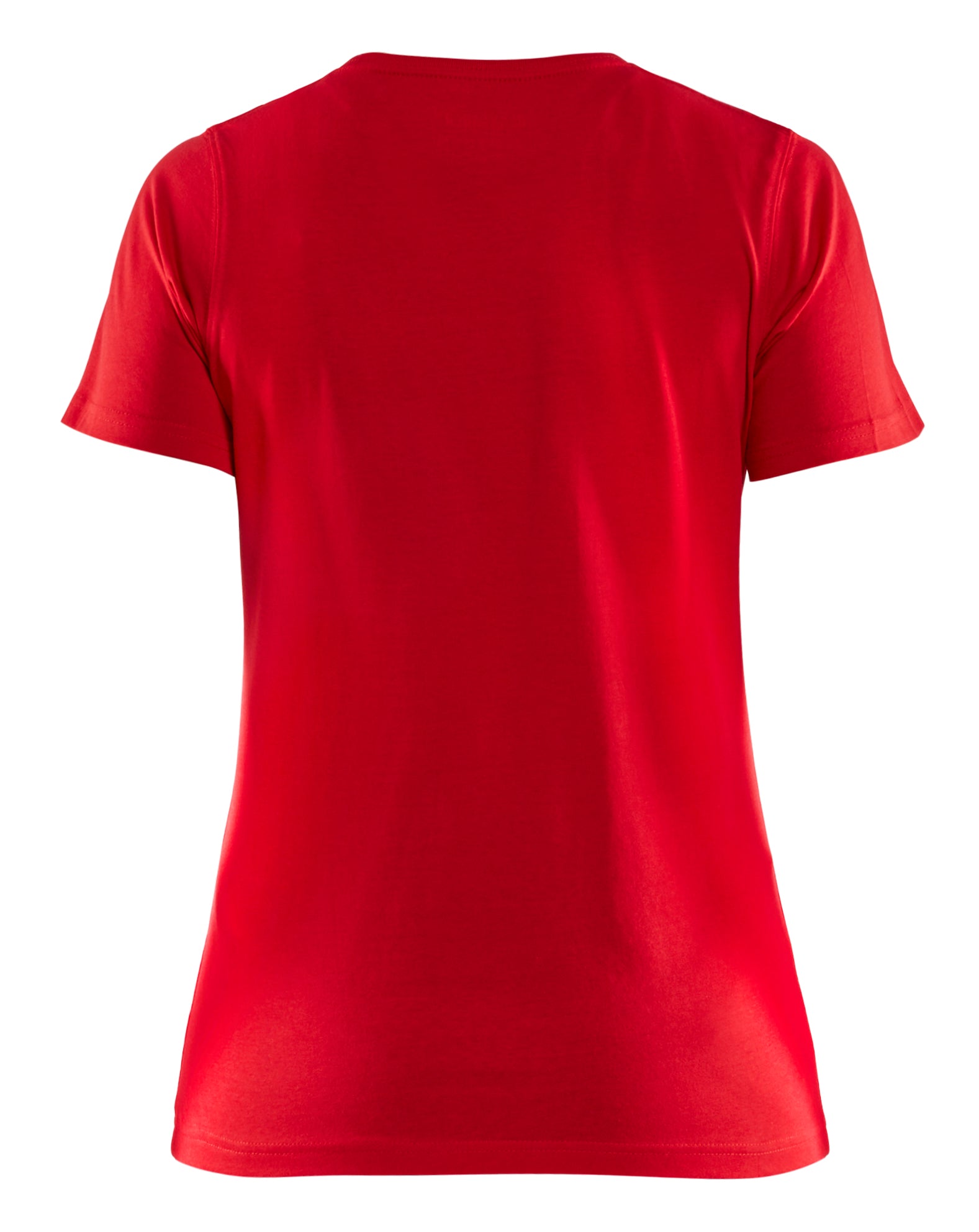 Blåkläder 3334 Dame T-shirt nærbillede med tryk