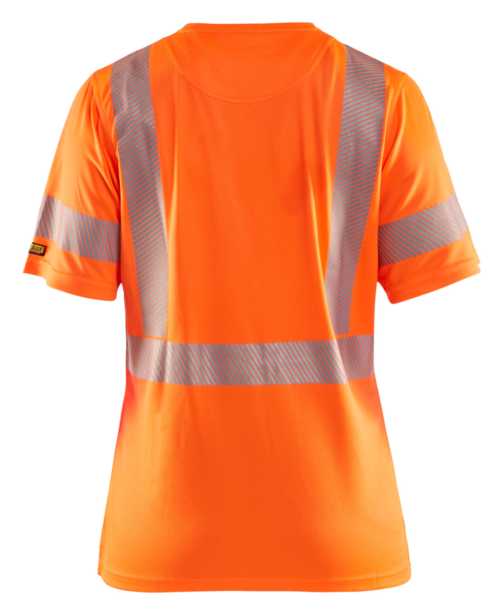 Blåkläder 3336 Dame High Vis T-shirt nærbillede med logo