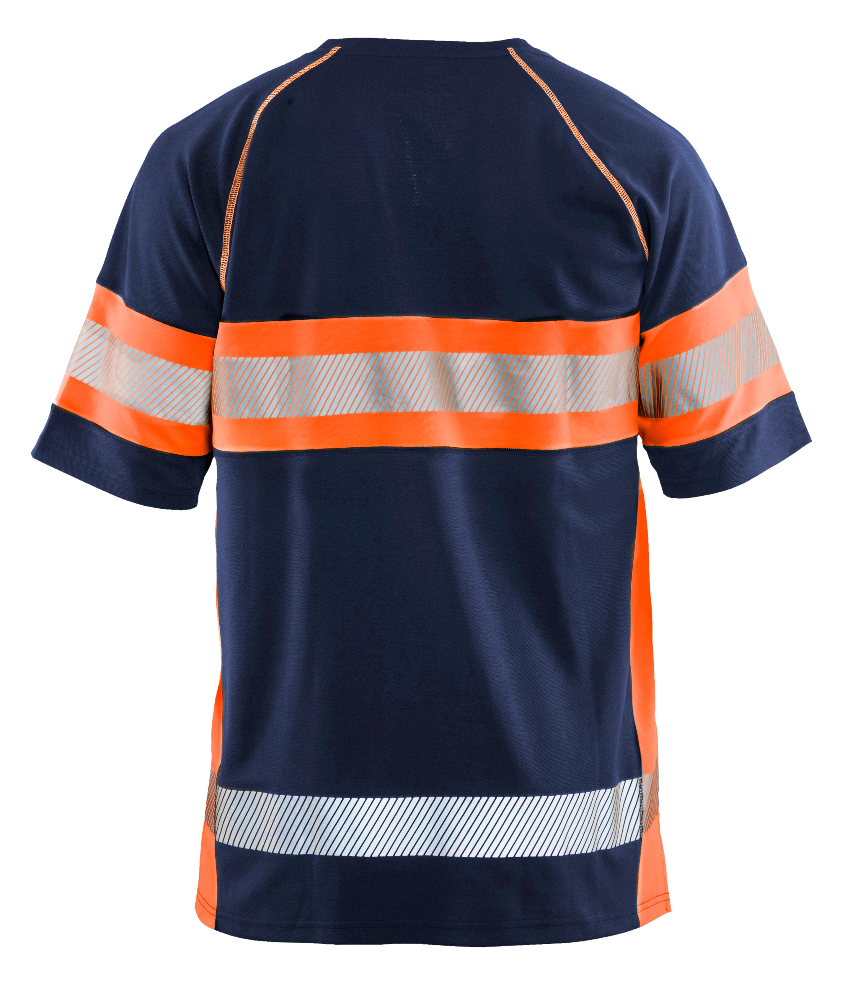 Blåkläder 3337 High Vis UV T-shirt nærbillede med logo