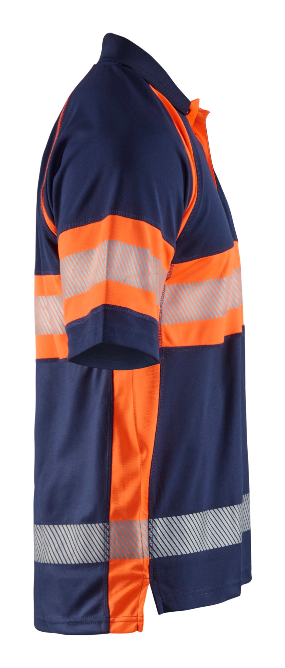 Blåkläder 3338 High Vis UV Poloshirt produktfoto til broderi