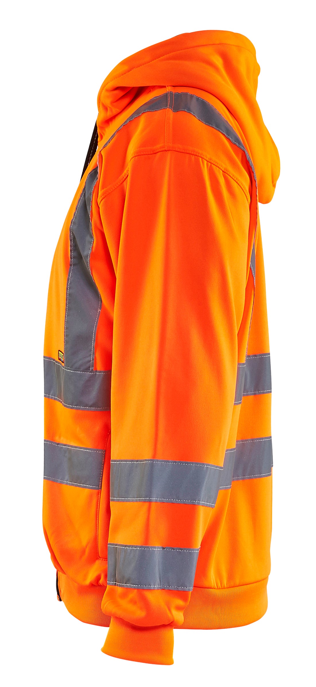 Blåkläder 3346 High Vis Hættetrøje nærbillede med logo