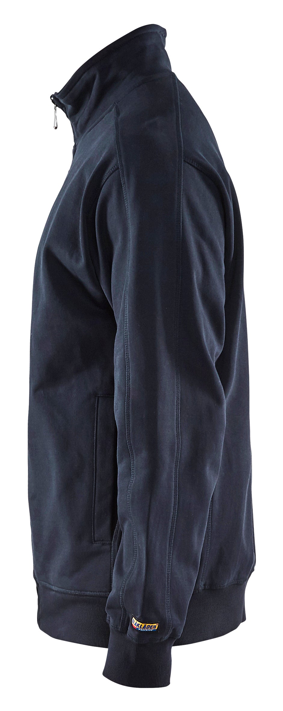 Blåkläder 3349 Sweatshirt full zip produktfoto med tryk