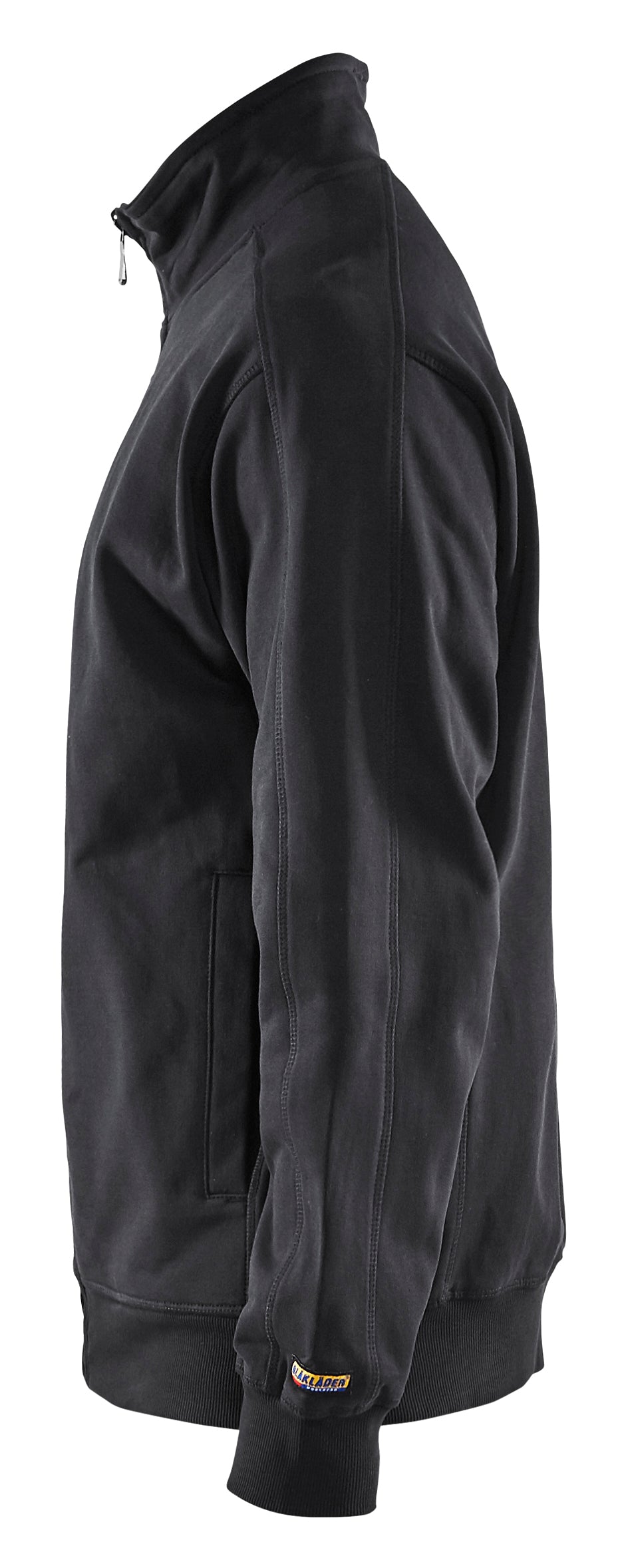 Blåkläder 3349 Sweatshirt full zip nærbillede med tryk