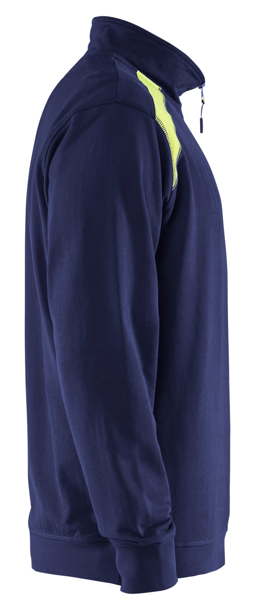 Blåkläder 3353 Sweatshirt half zip detalje med tryk