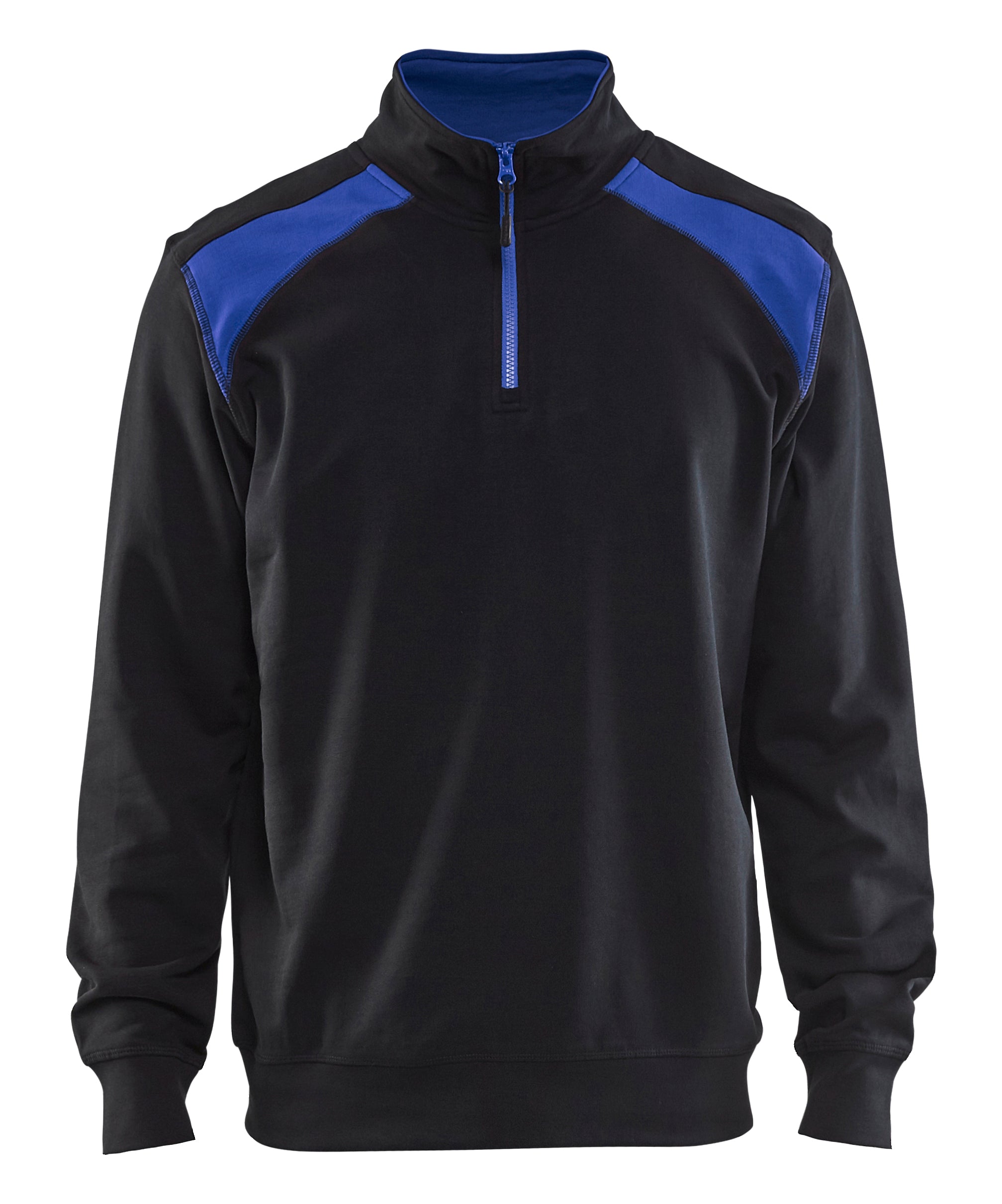 Blåkläder 3353 Sweatshirt half zip nærbillede til broderi
