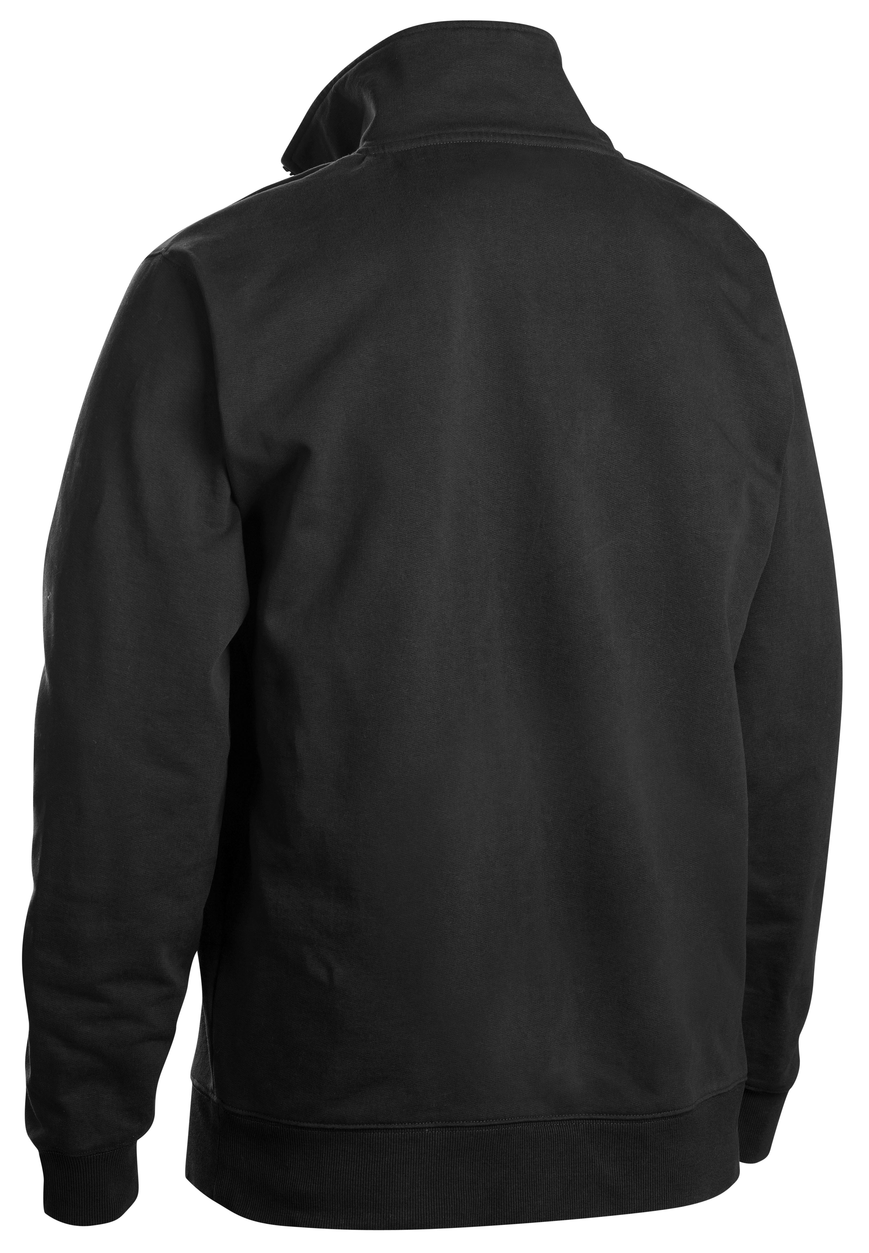 Blåkläder 3353 Sweatshirt half zip nærbillede med firmalogo