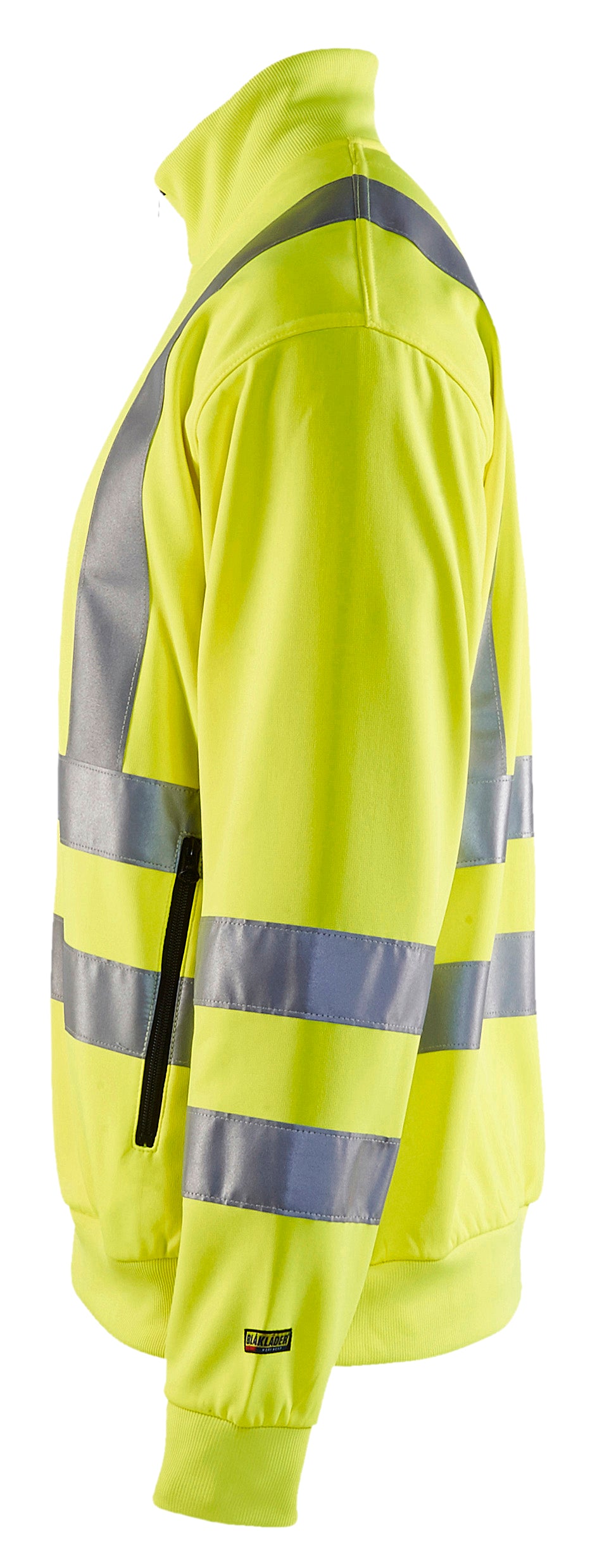 Blåkläder 3358 High Vis Sweatshirt produktfoto med tryk