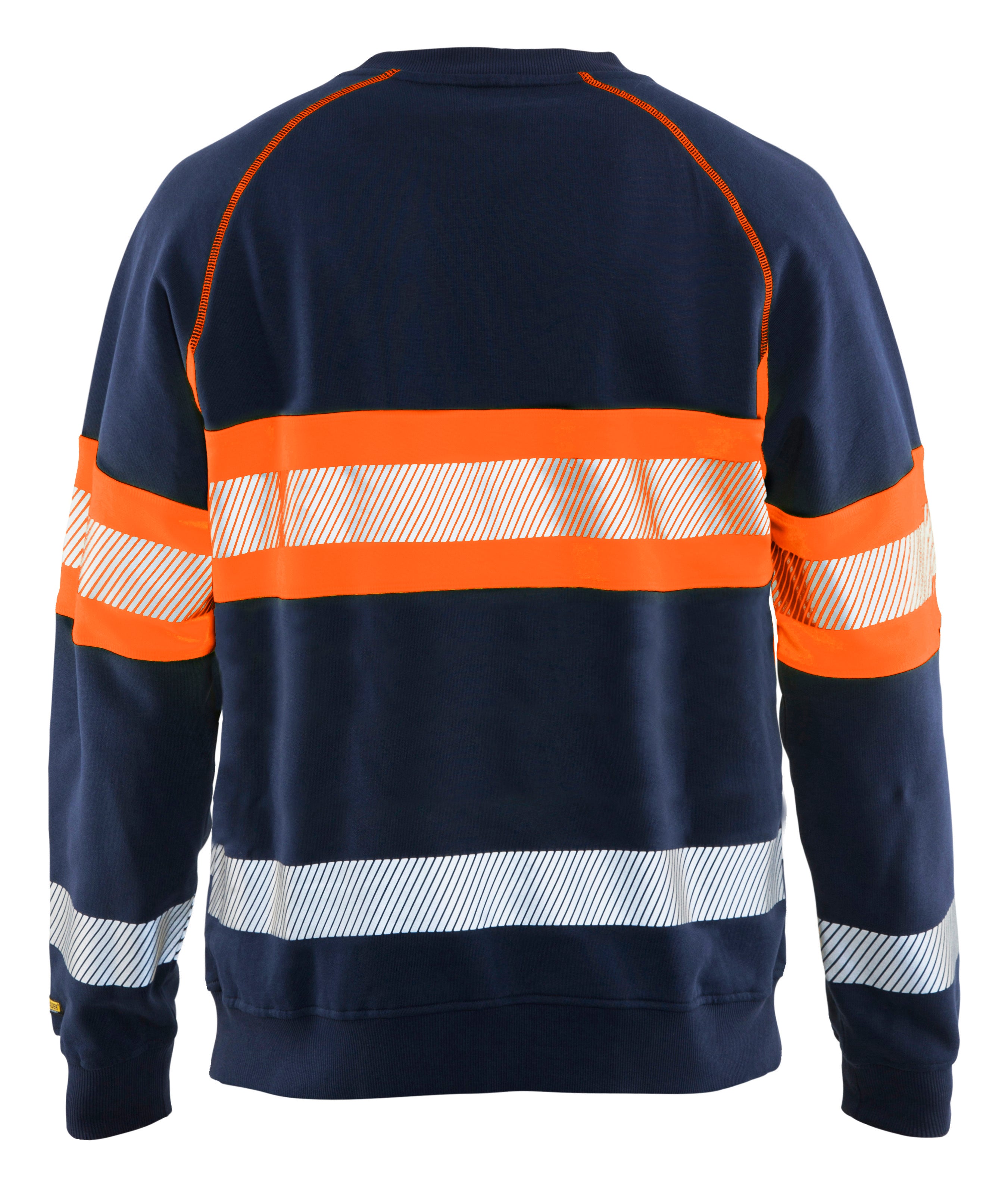 Blåkläder 3359 High Vis Sweatshirt nærbillede med logo