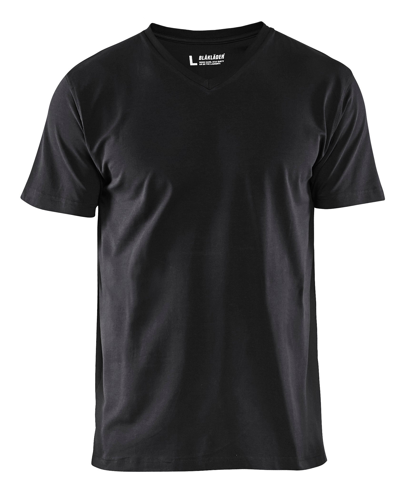Blåkläder 3360 T-shirt V-udskæring produktbillede med tryk