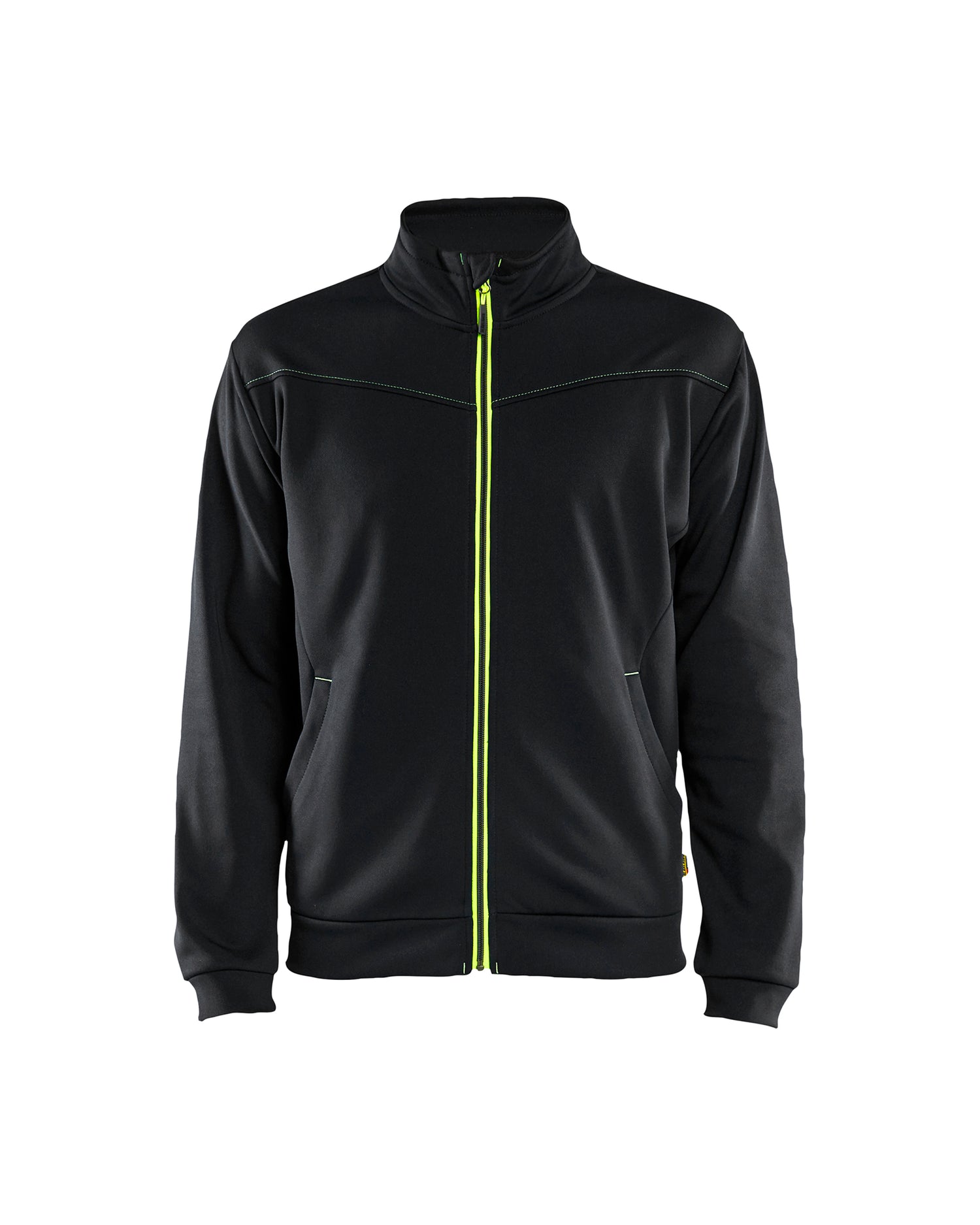Blåkläder 3362 Sweatshirt full zip, Sort/High Vis Gul