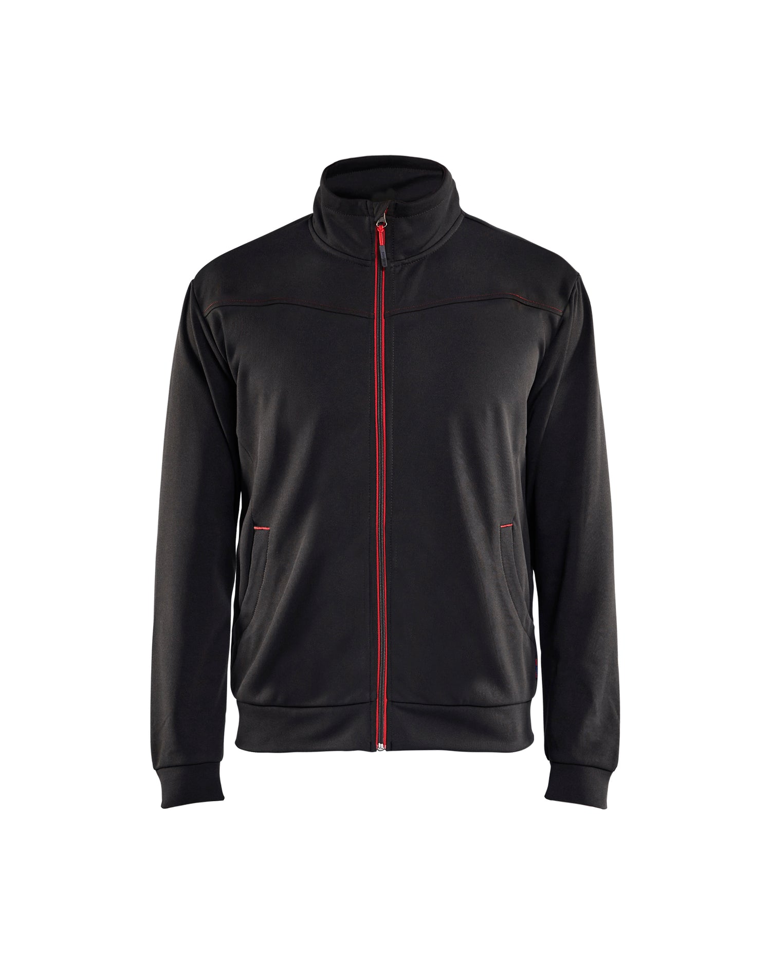 Blåkläder 3362 Sweatshirt full zip, Sort/Rød