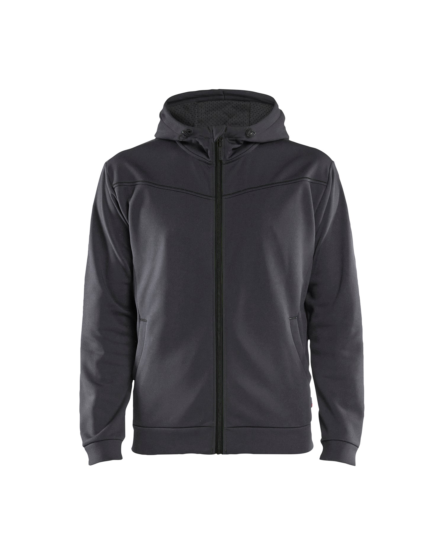 Blåkläder 3363 Hættetrøje full zip, Mellemgrå/Sort