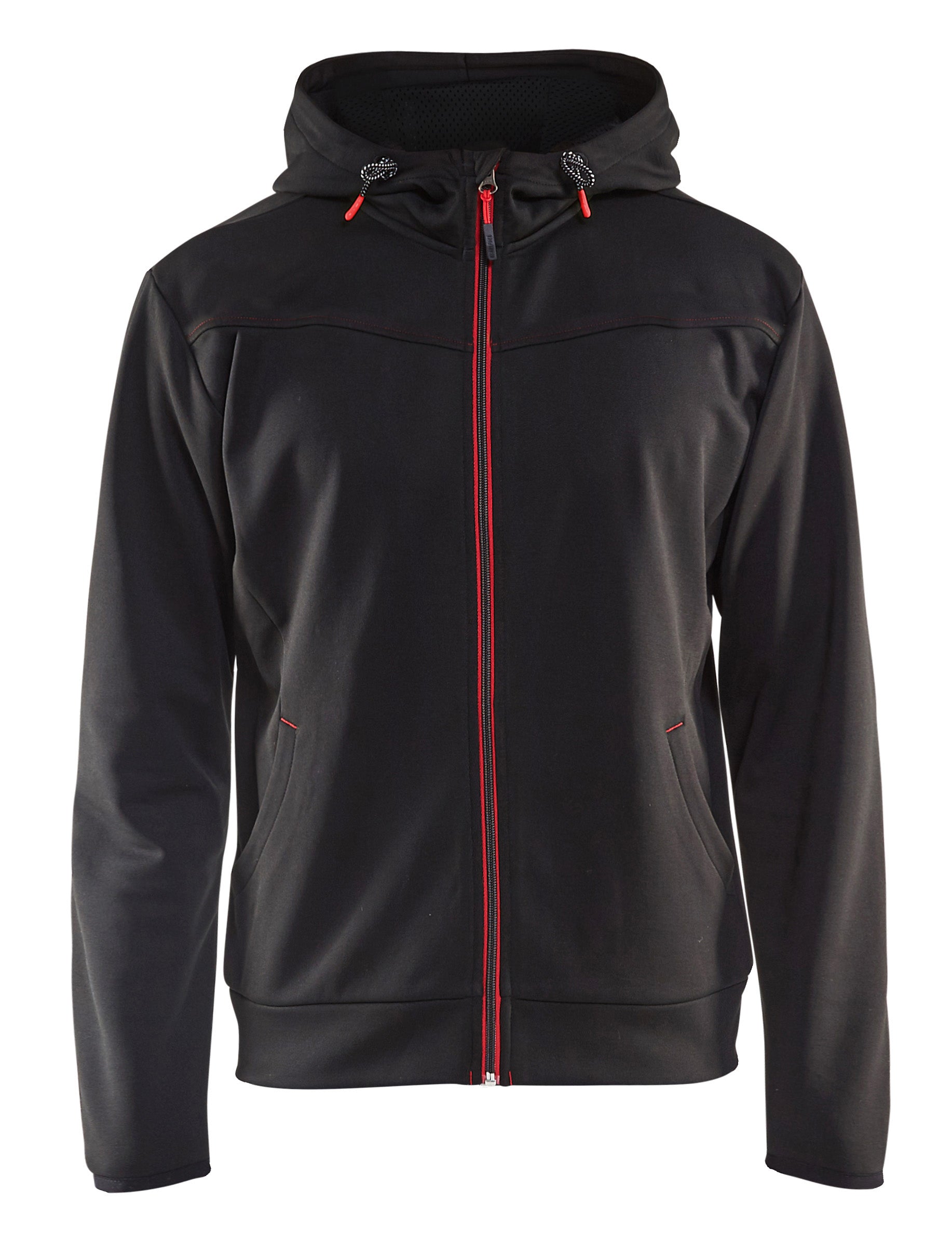 Blåkläder 3363 Hættetrøje full zip nærbillede med firmalogo