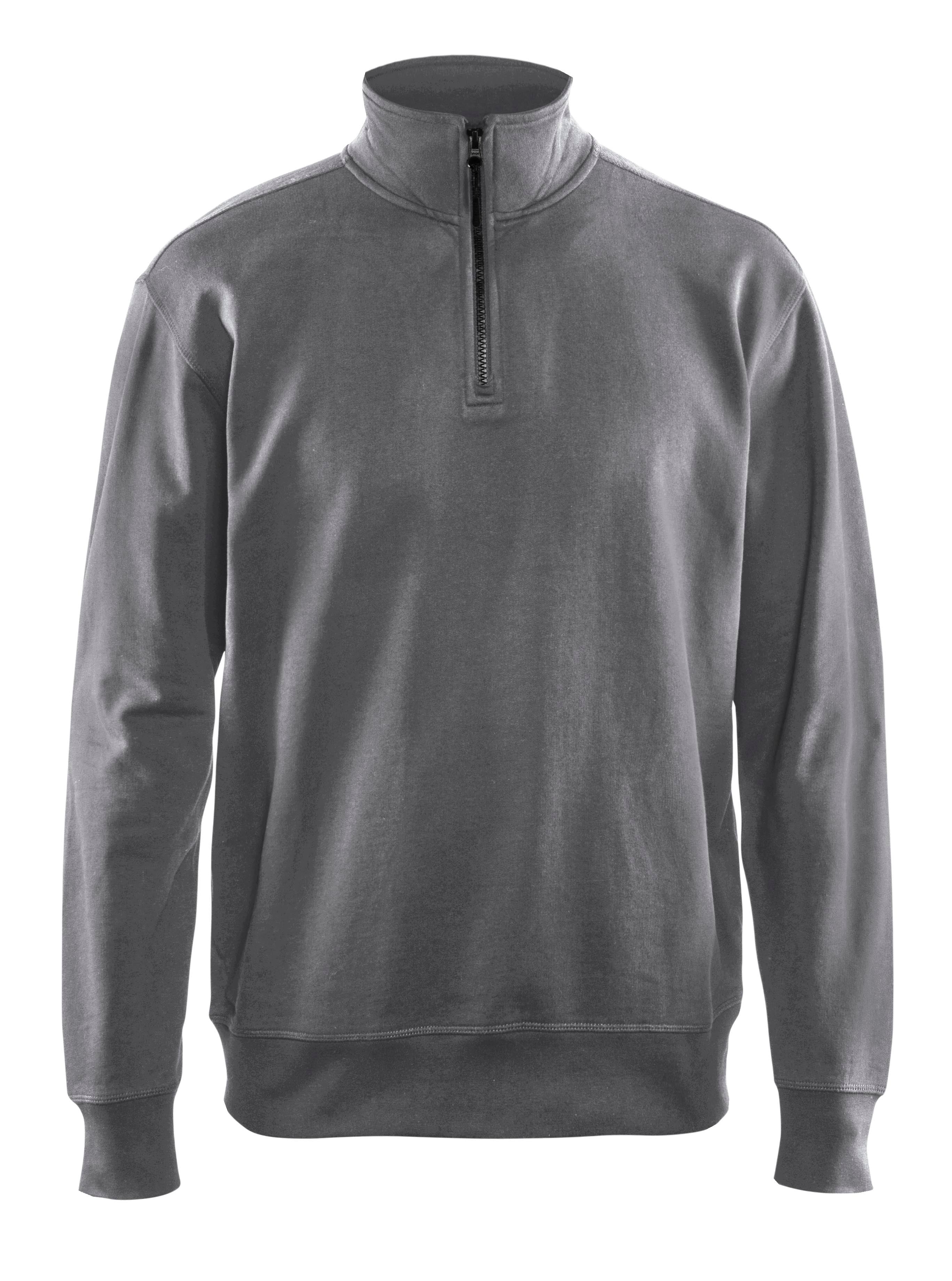 Blåkläder 3369 Sweatshirt half zip produktbillede med tryk