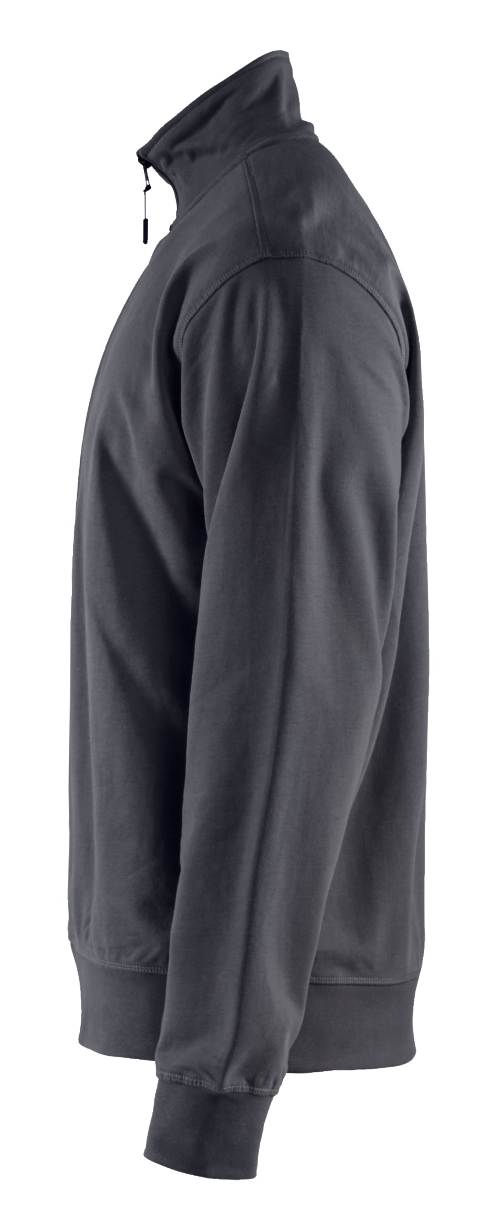 Blåkläder 3369 Sweatshirt half zip nærbillede med tryk