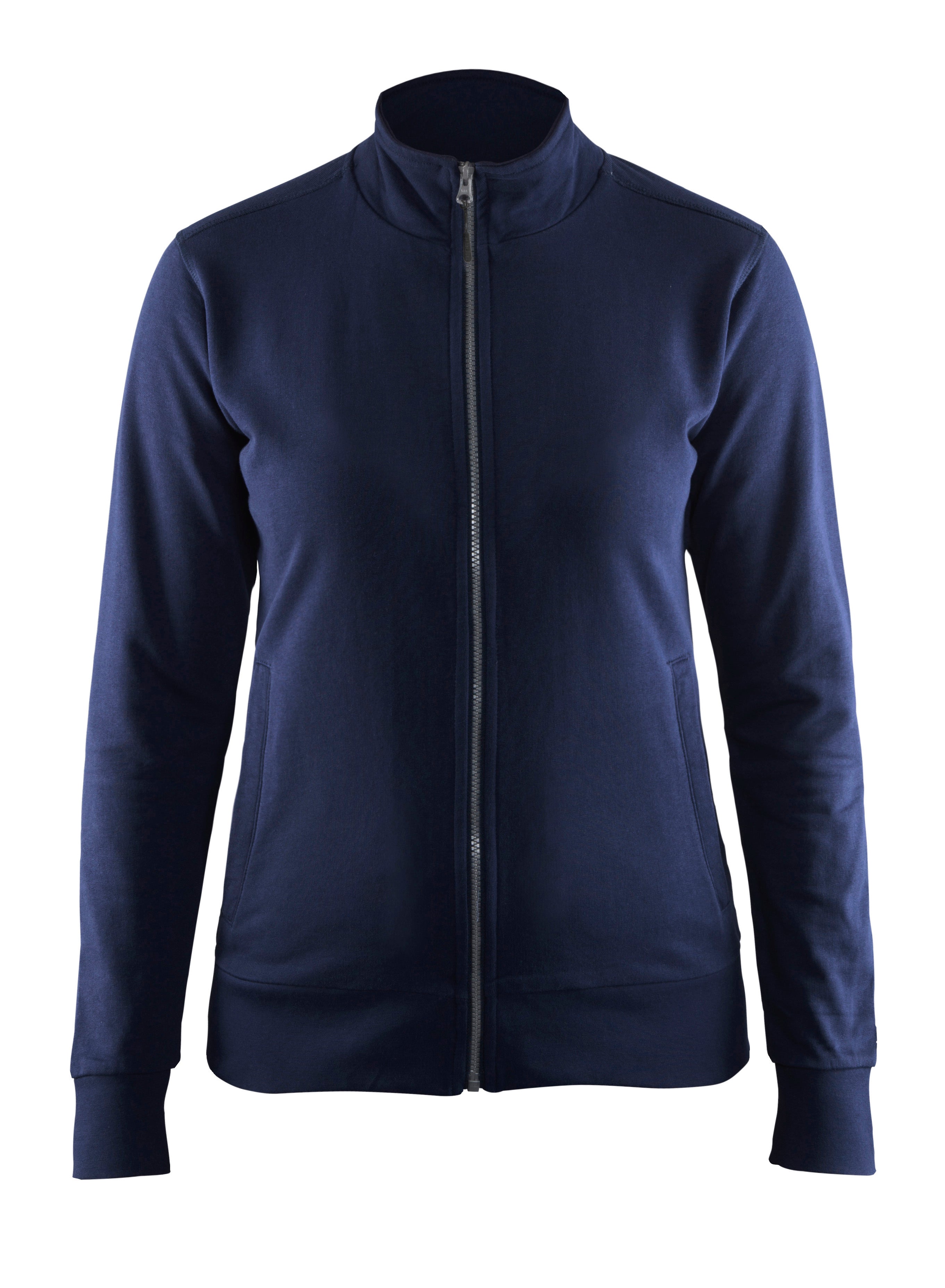 Blåkläder 3372 Dame Sweatshirt full zip produktfoto med tryk