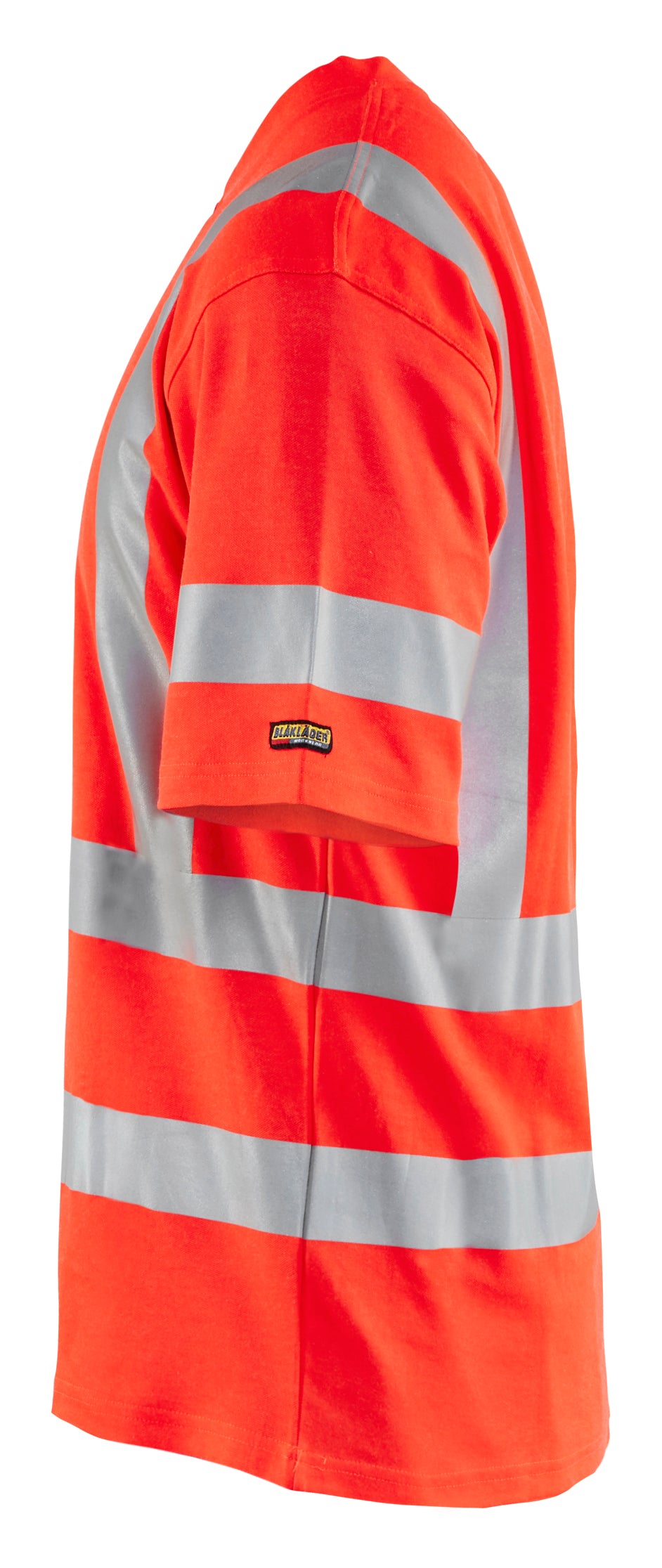 Blåkläder 3380 High Vis UV T-shirt nærbillede med tryk