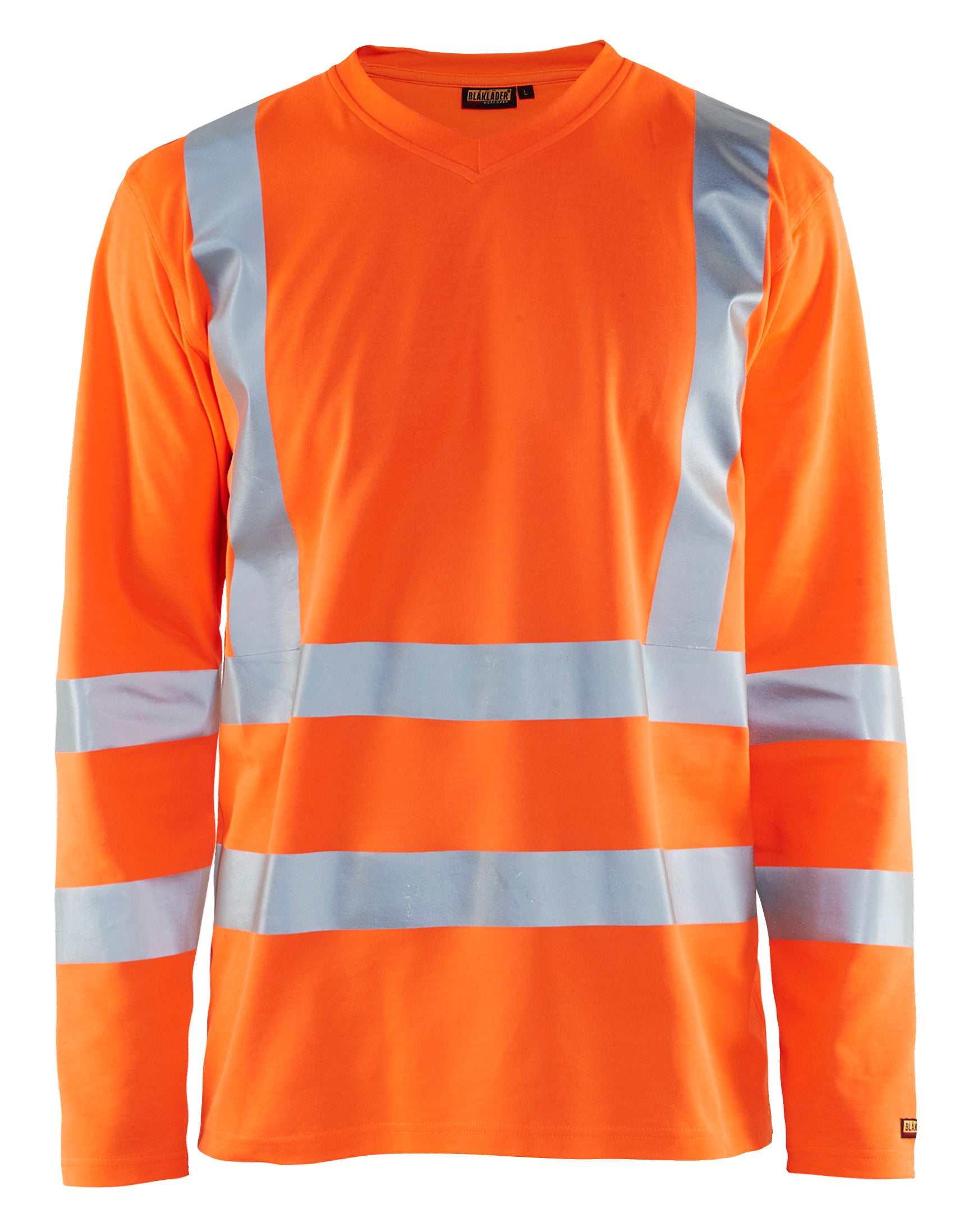 Blåkläder 3381 High Vis UV T-shirt lang ærme materiale med firmalogo