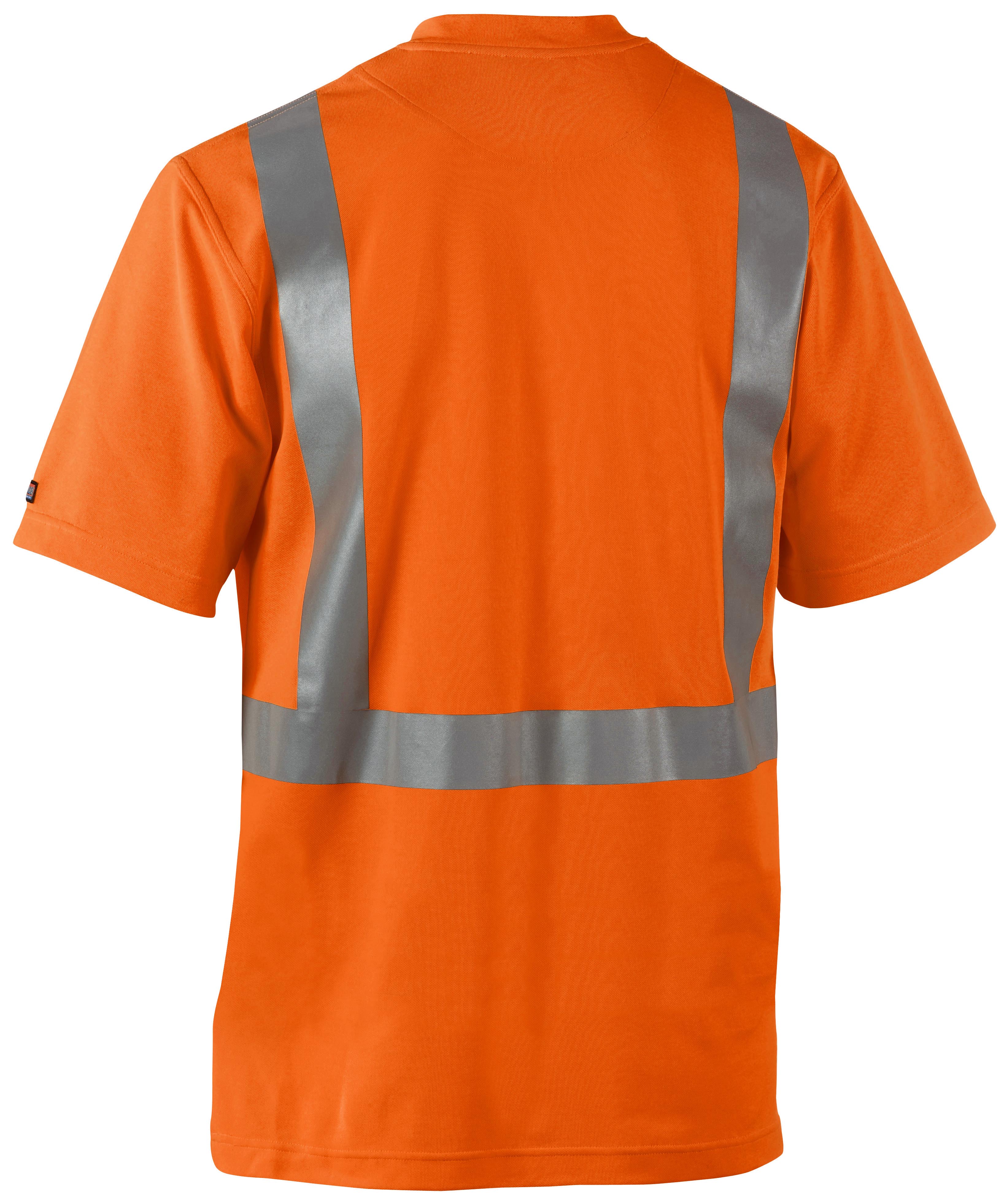 Blåkläder 3382 High Vis UV T-shirt nærbillede med logo