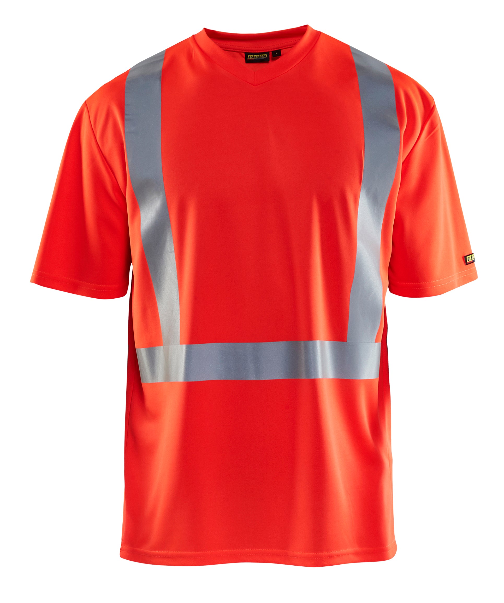 Blåkläder 3382 High Vis UV T-shirt detalje med firmalogo
