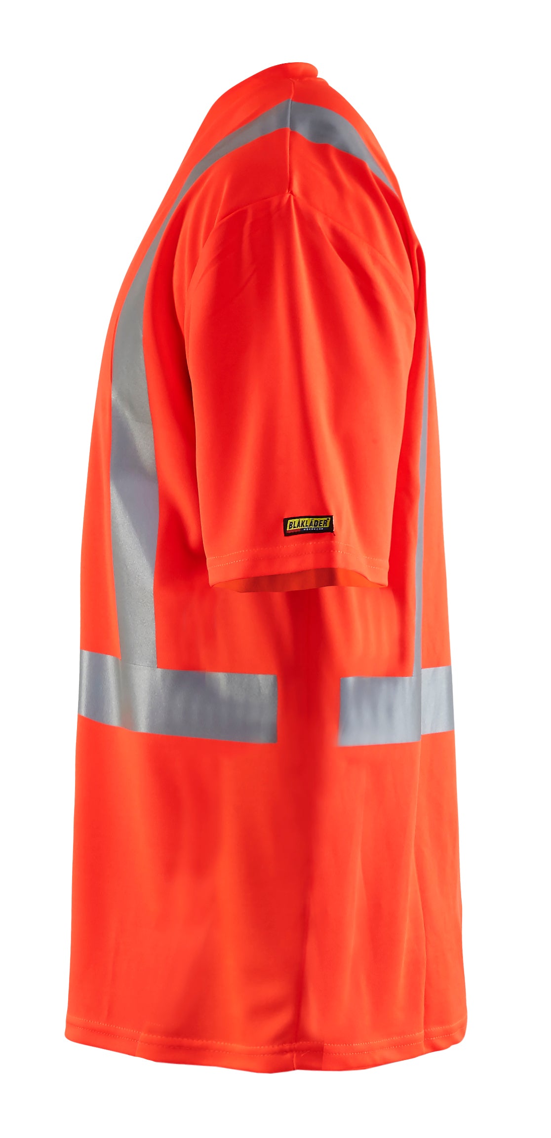 Blåkläder 3382 High Vis UV T-shirt nærbillede med tryk