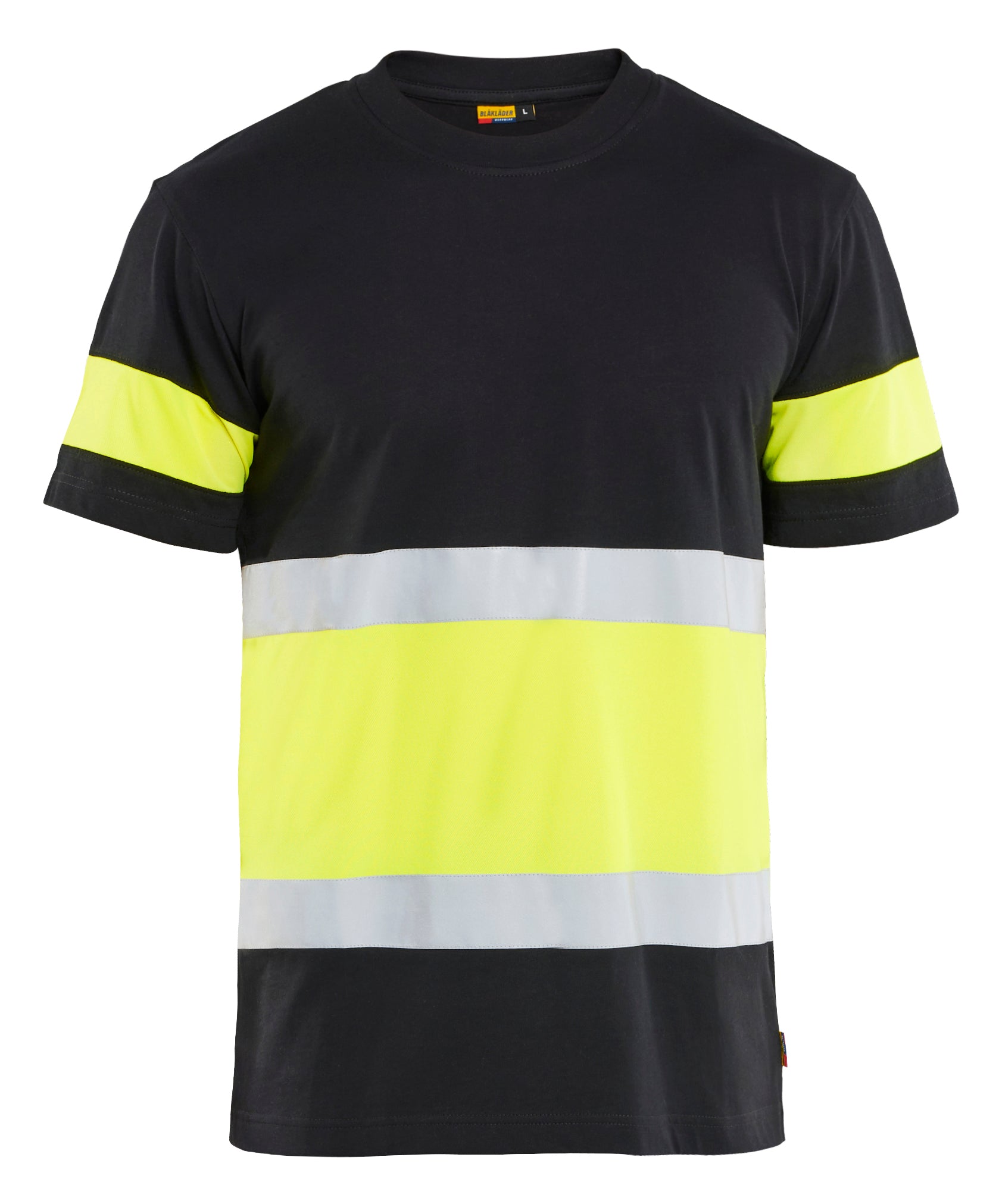 Blåkläder 3387 High Vis T-shirt detalje med firmalogo