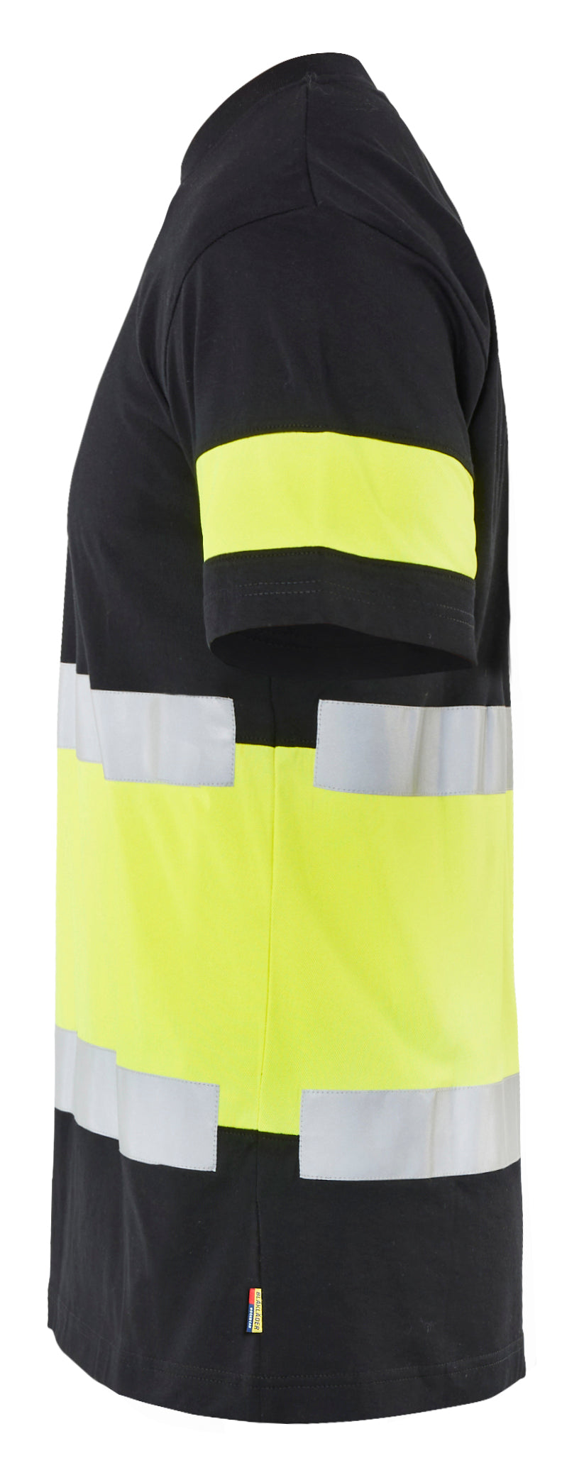 Blåkläder 3387 High Vis T-shirt nærbillede med tryk