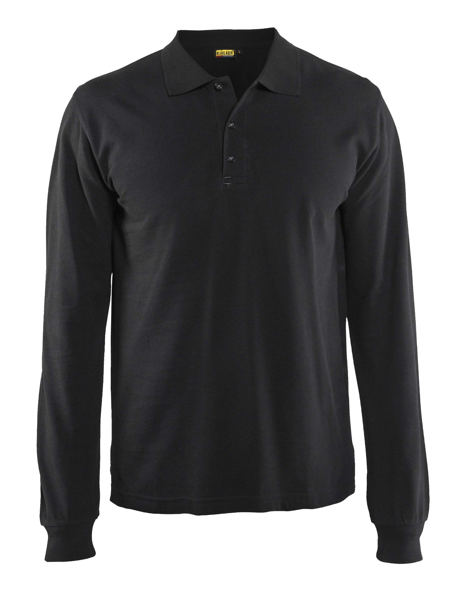 Blåkläder 3388 Poloshirt lang ærme, Sort