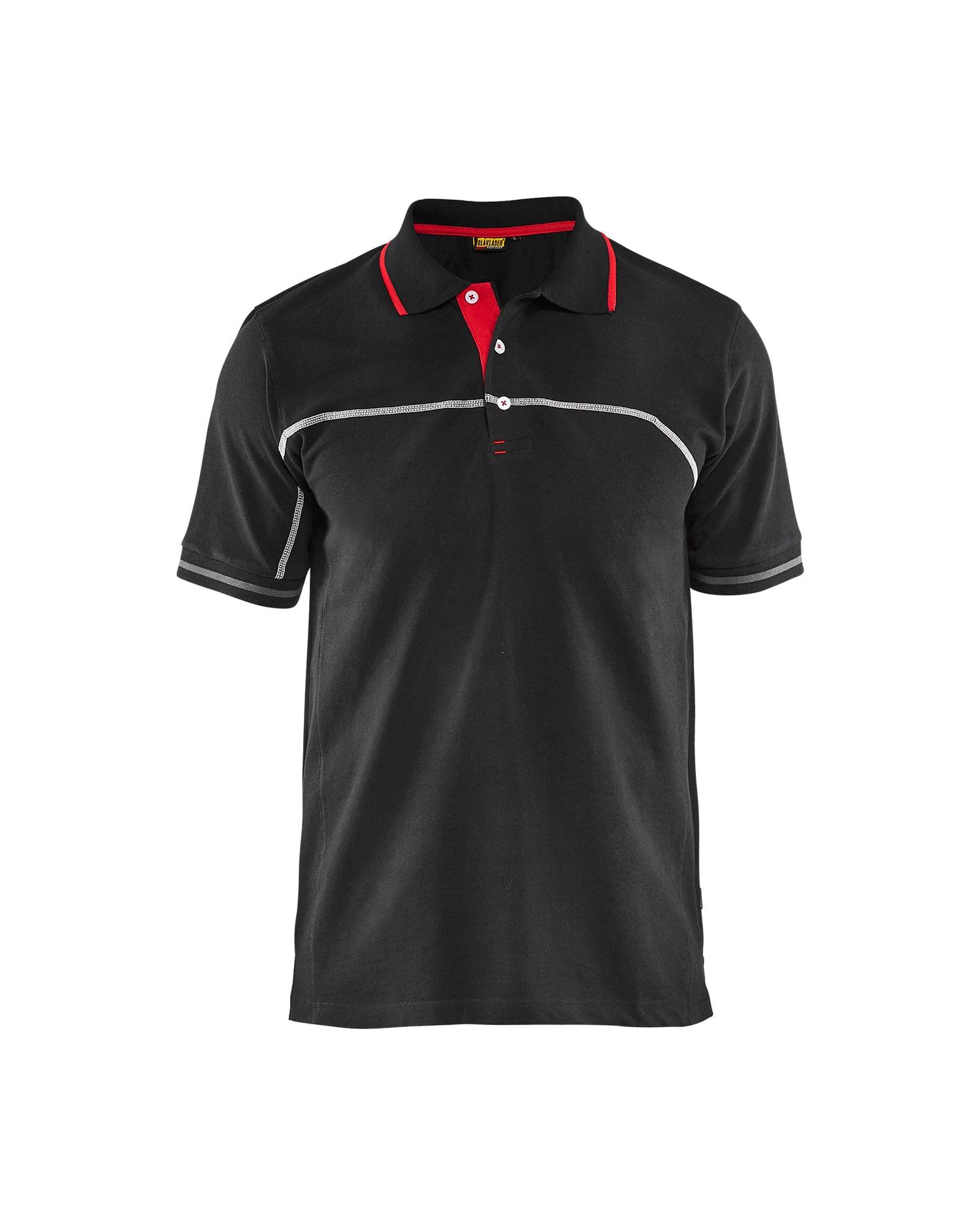 Blåkläder 3389 Poloshirt, Sort/Rød