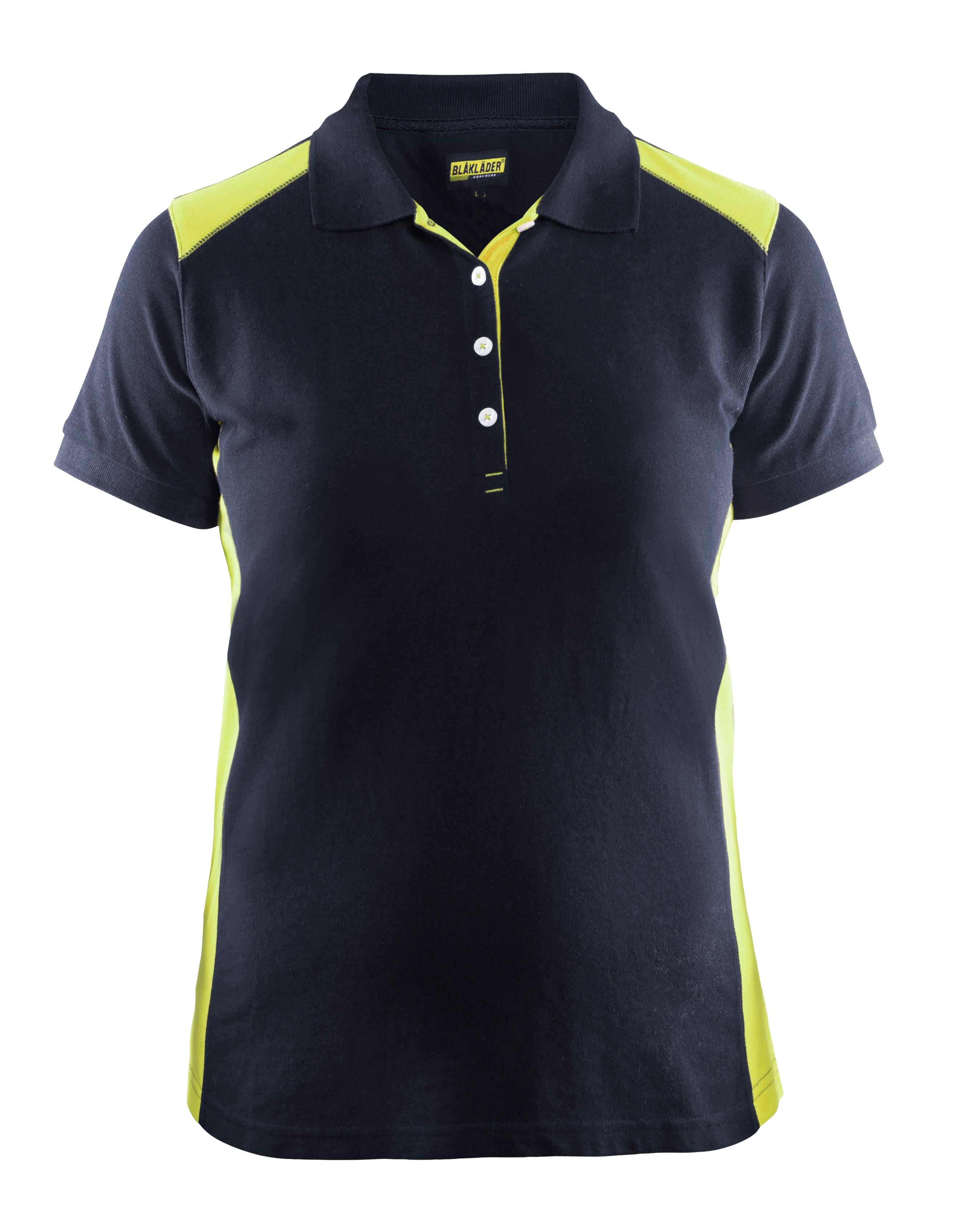 Blåkläder 3390 Dame Poloshirt nærbillede med logo