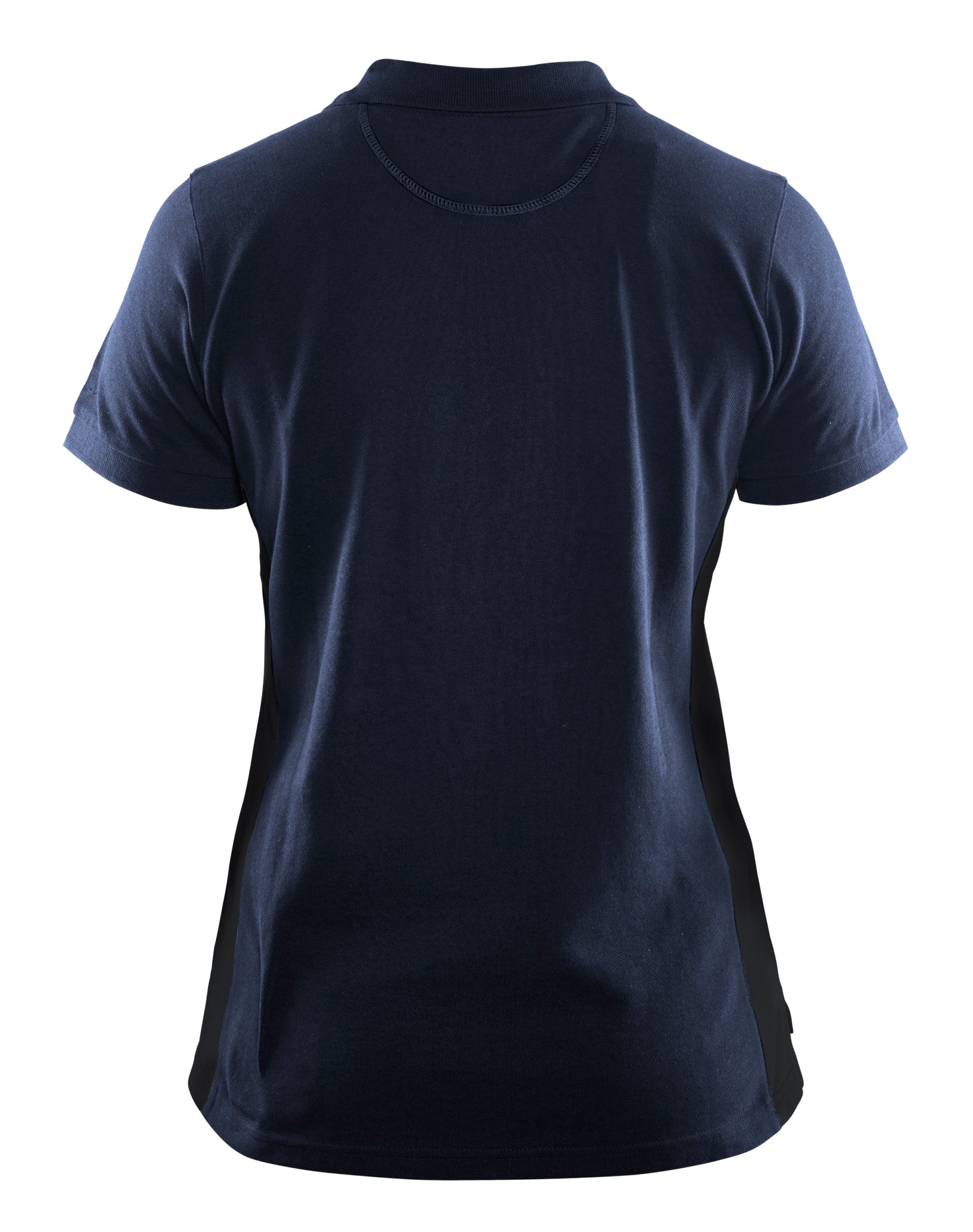 Blåkläder 3390 Dame Poloshirt nærbillede med tryk