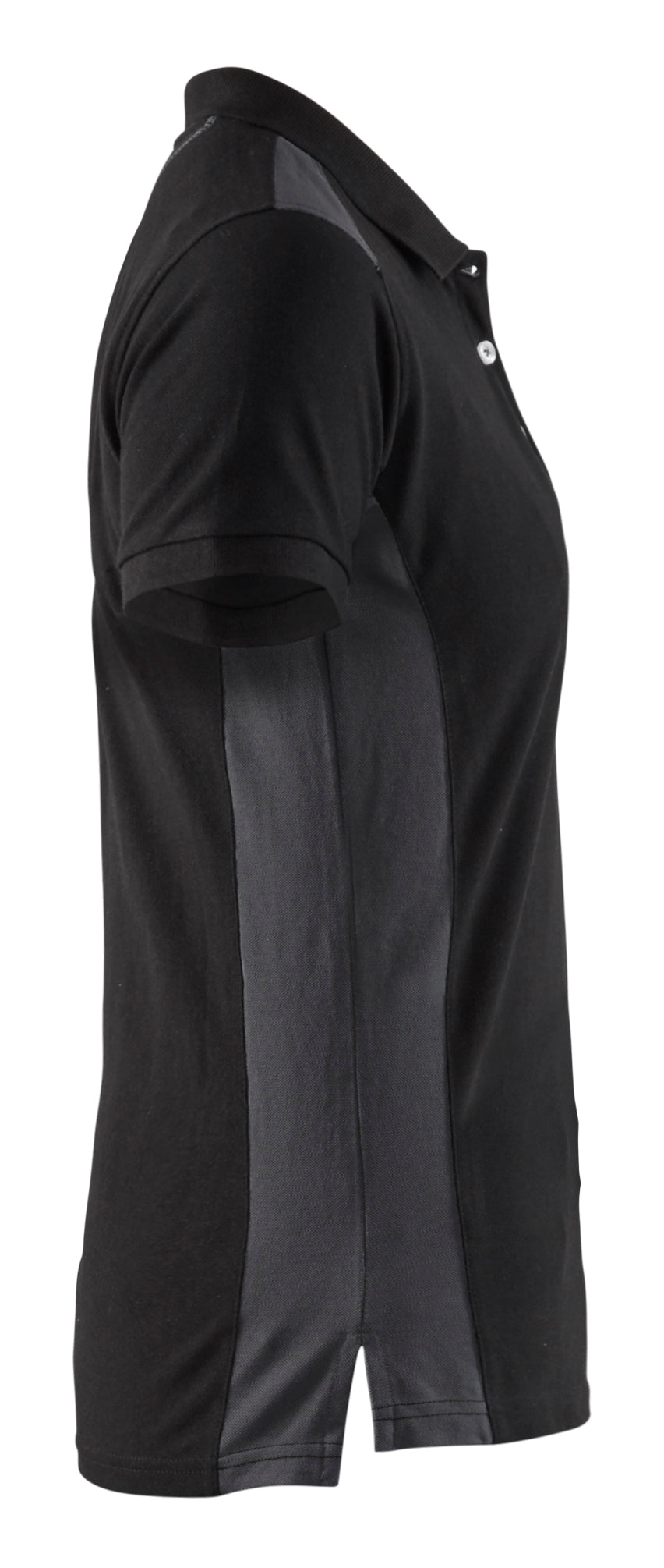 Blåkläder 3390 Dame Poloshirt nærbillede med tryk