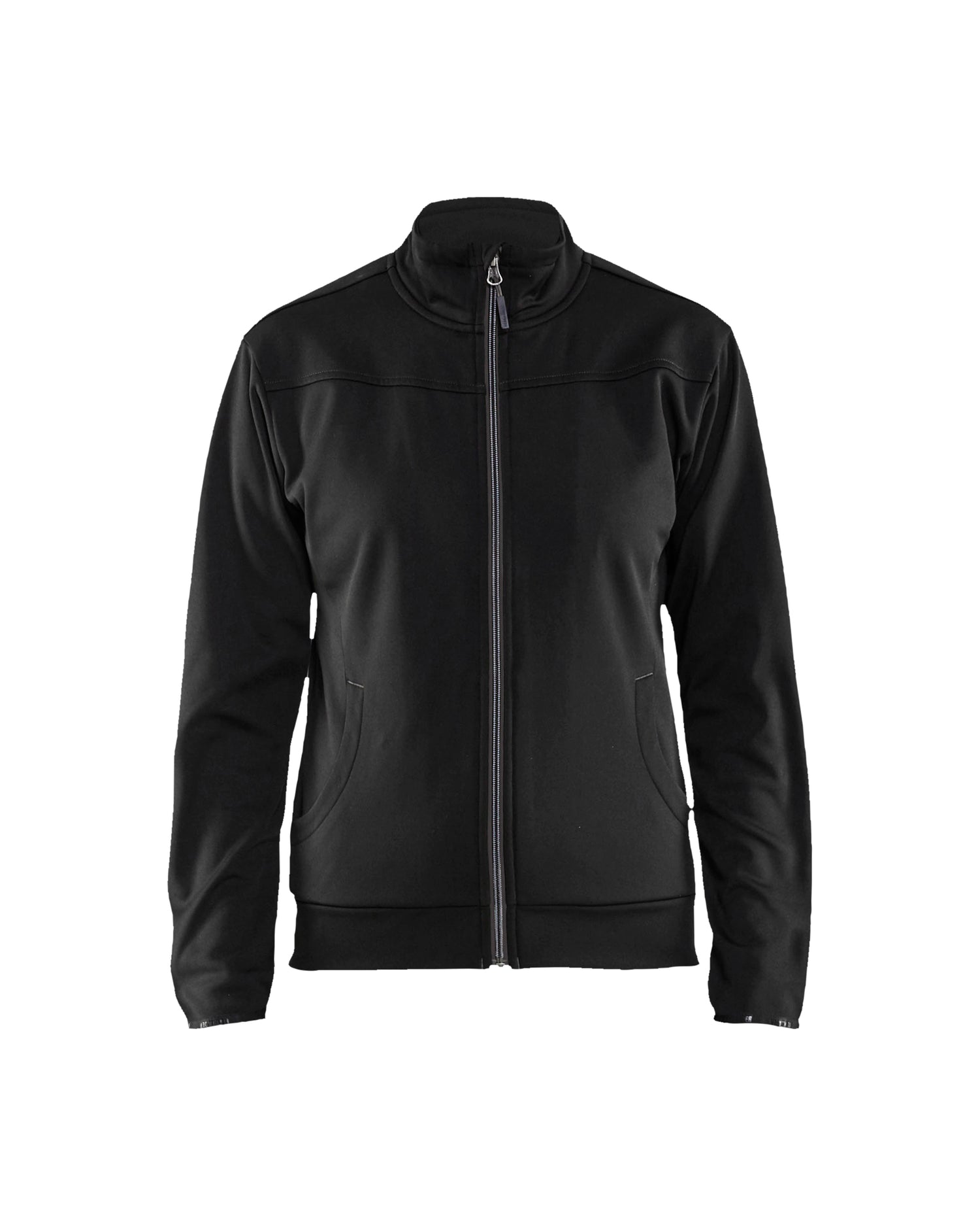 Blåkläder 3394 Dame Sweatshirt full zip, Sort/Mørk Grå