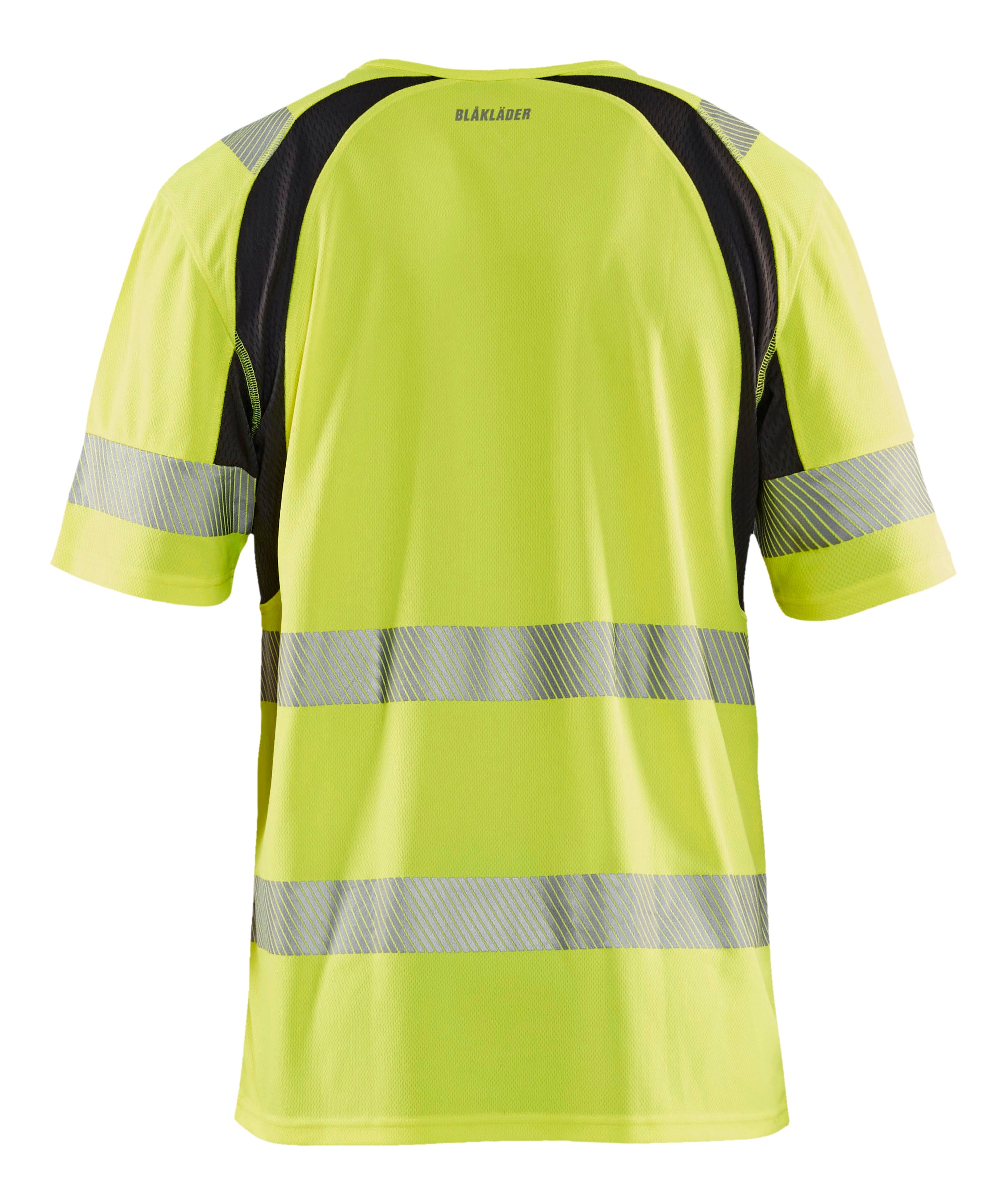 Blåkläder 3397 High Vis UV T-shirt nærbillede med logo