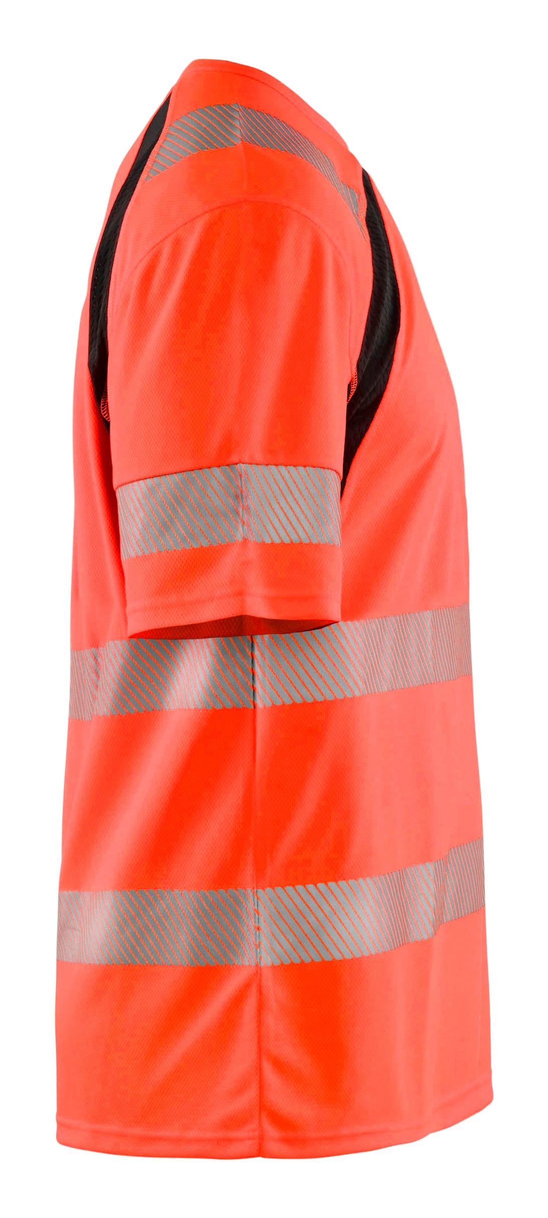 Blåkläder 3397 High Vis UV T-shirt nærbillede til broderi