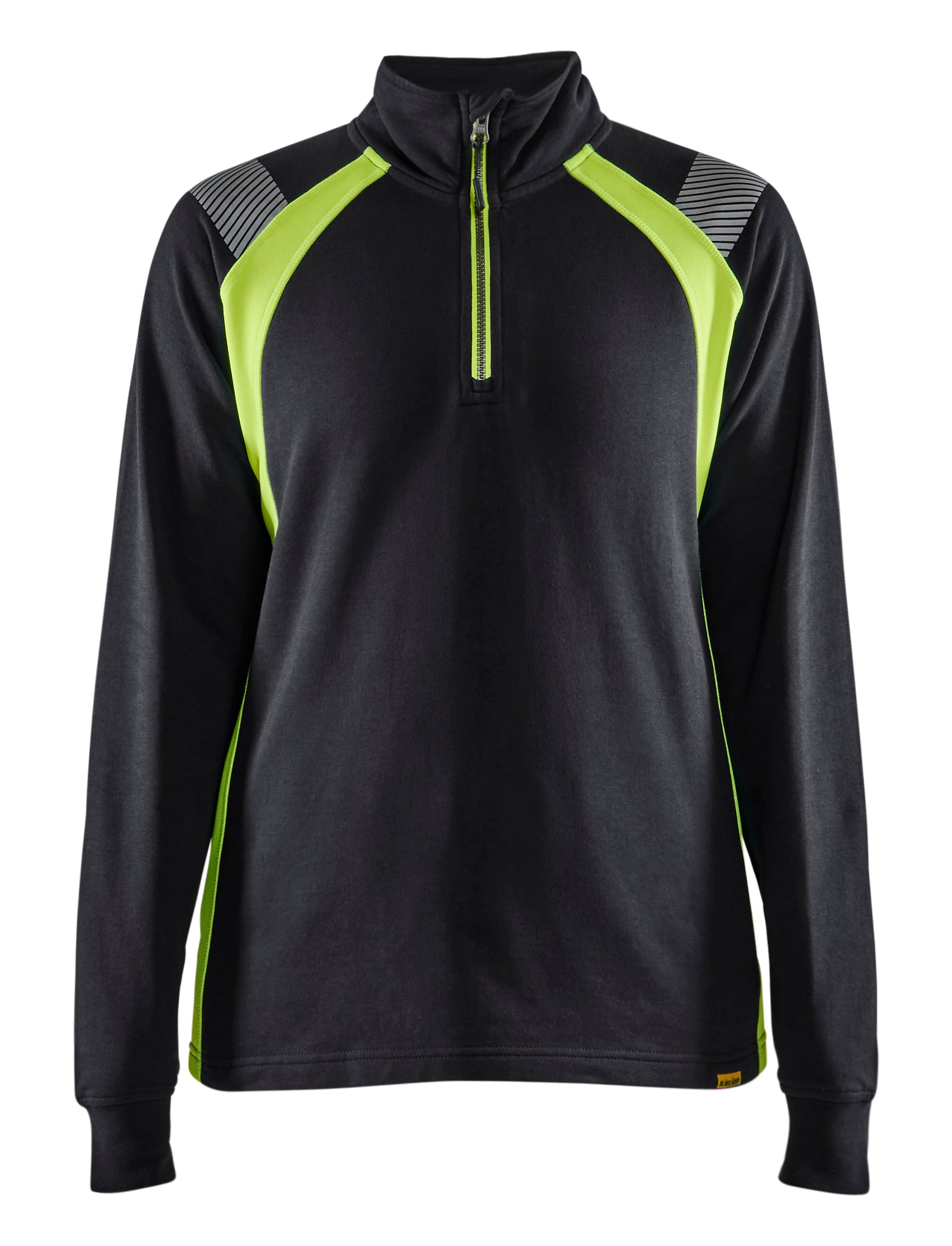 Blåkläder 3403 Dame Sweatshirt half zip materiale med firmalogo