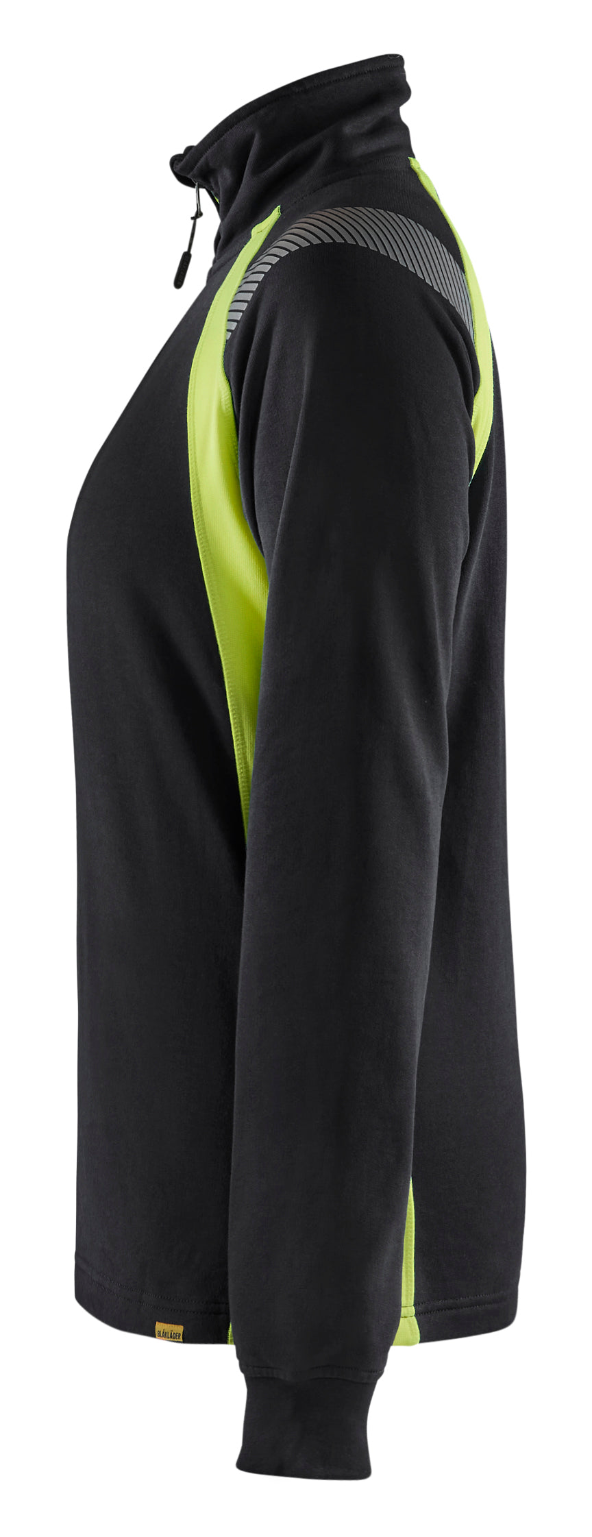 Blåkläder 3403 Dame Sweatshirt half zip produktbillede med tryk